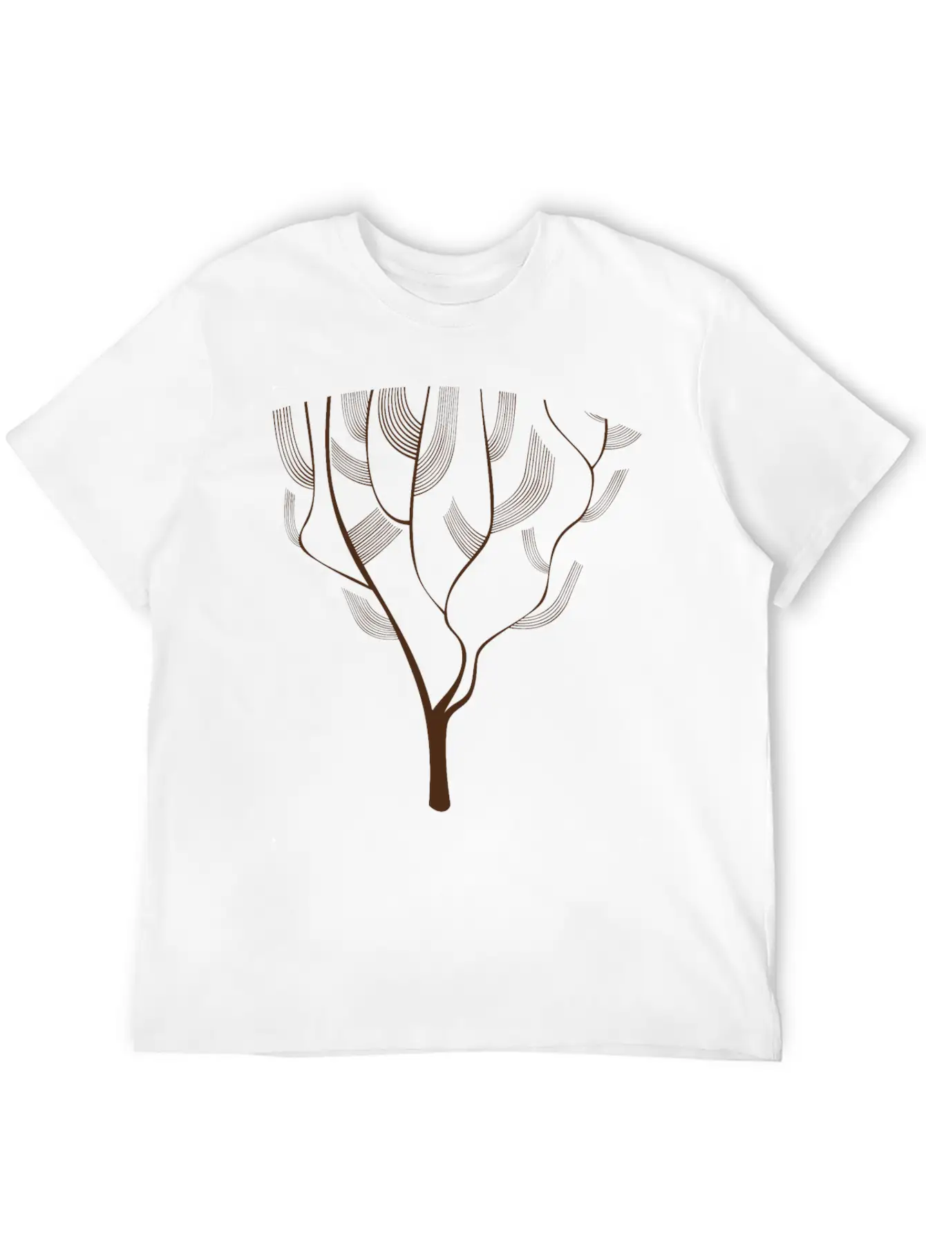 Abstract Tree Unisex Casual T-Shirt – Clean Design For Daily Comfort