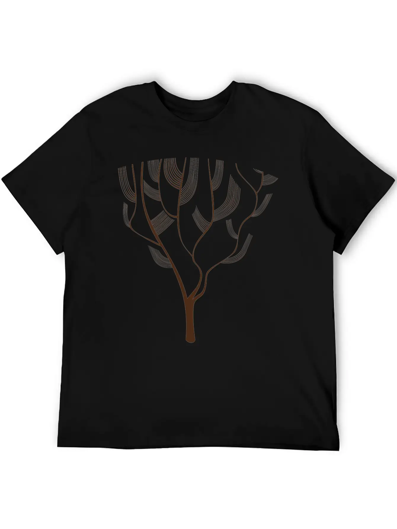 Abstract Tree Unisex Casual T-Shirt – Clean Design For Daily Comfort
