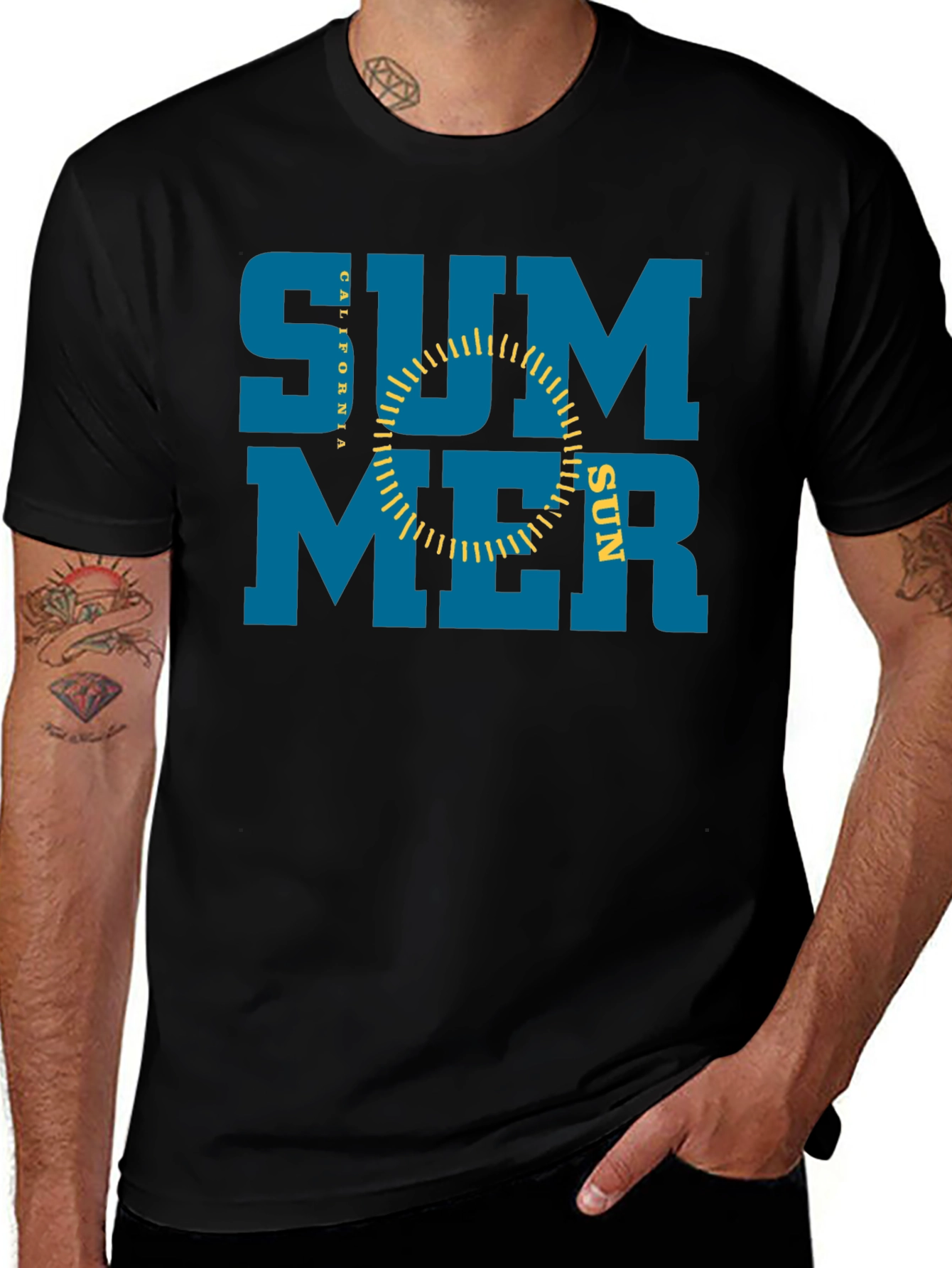 Summer California Sun Graphic T-Shirt