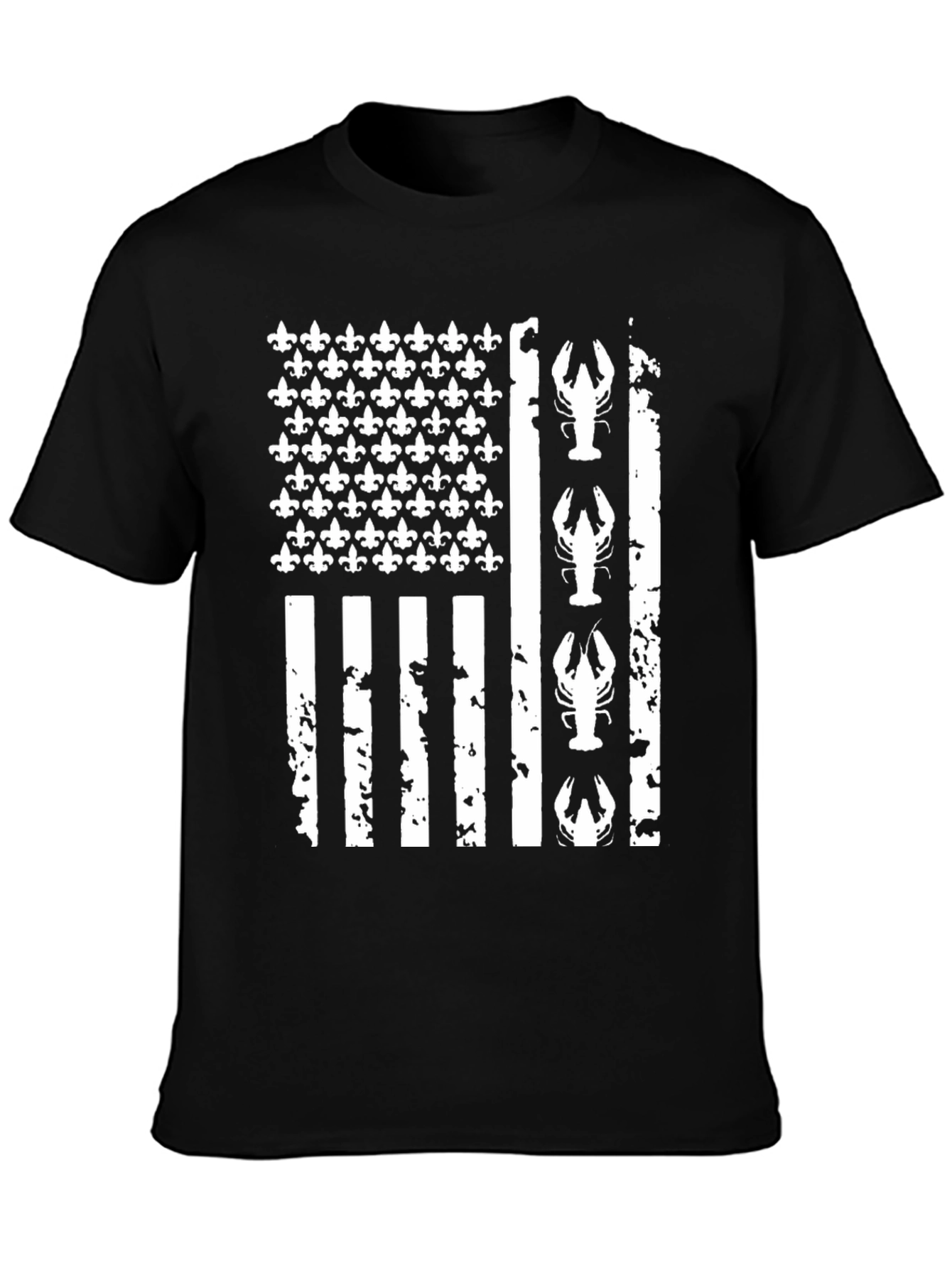 Crawfish American Flag T-Shirt