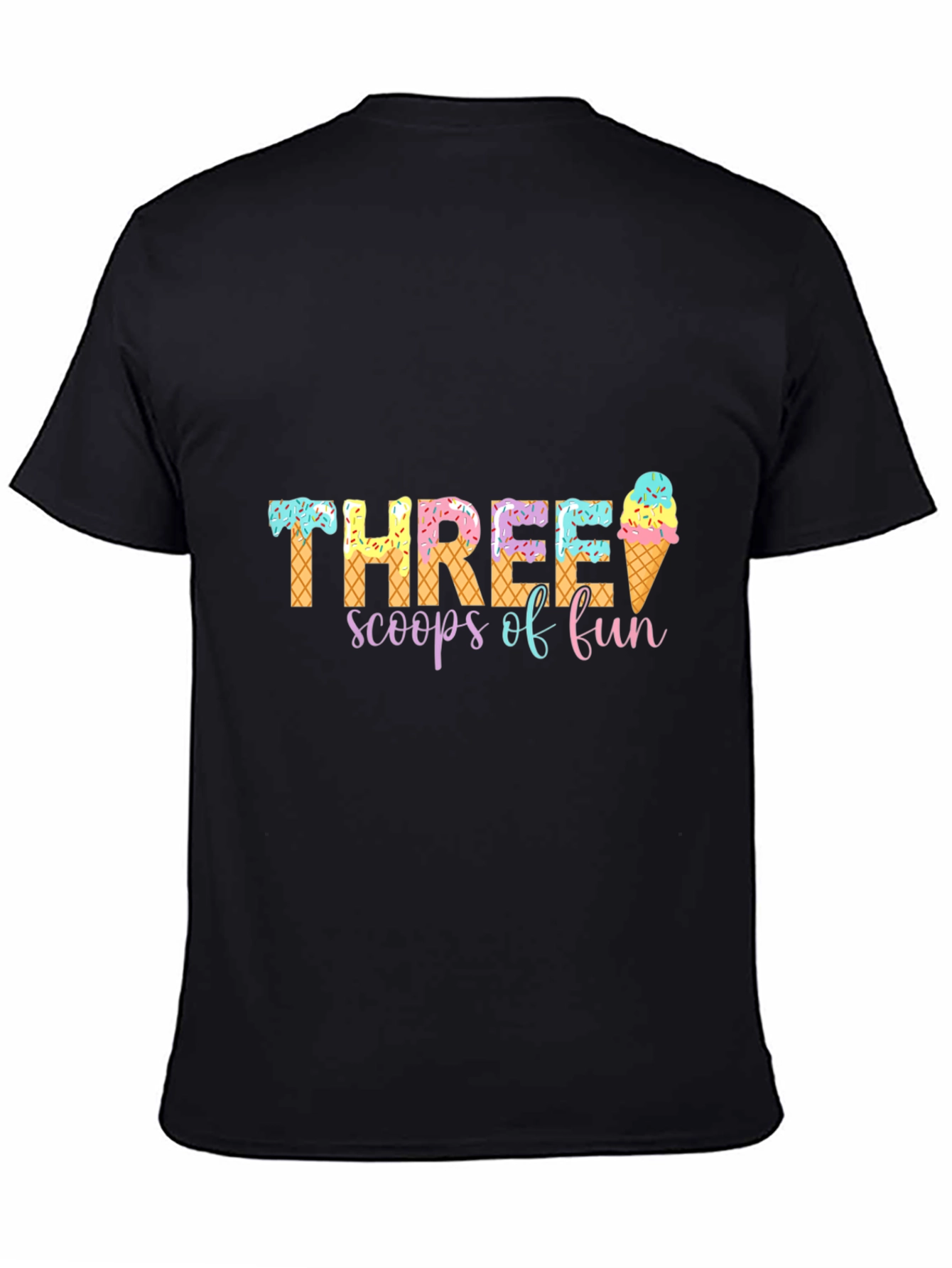 Three Scoops of Fun Birthday T-Shirt