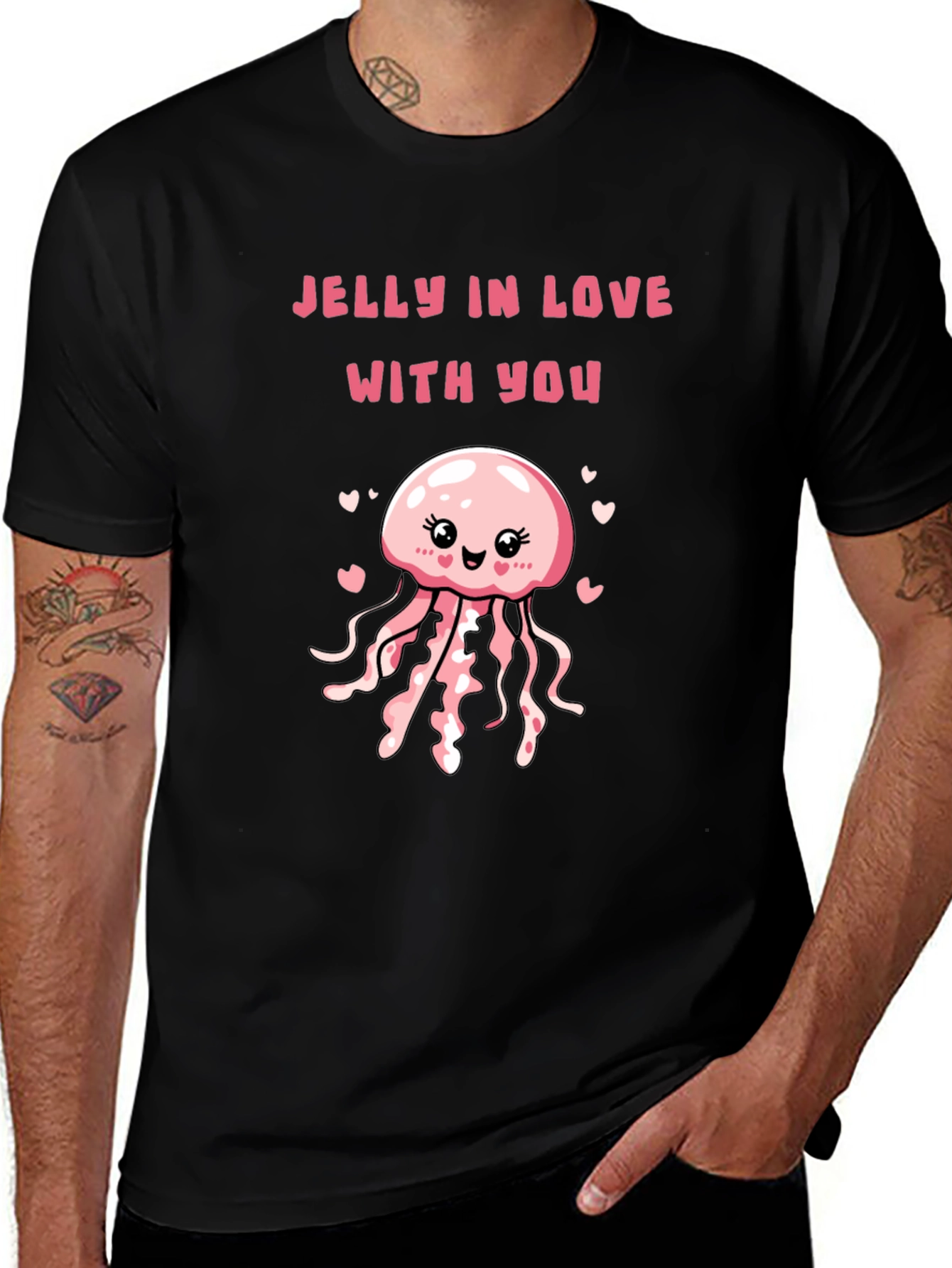 Jelly in Love Black Graphic Tee