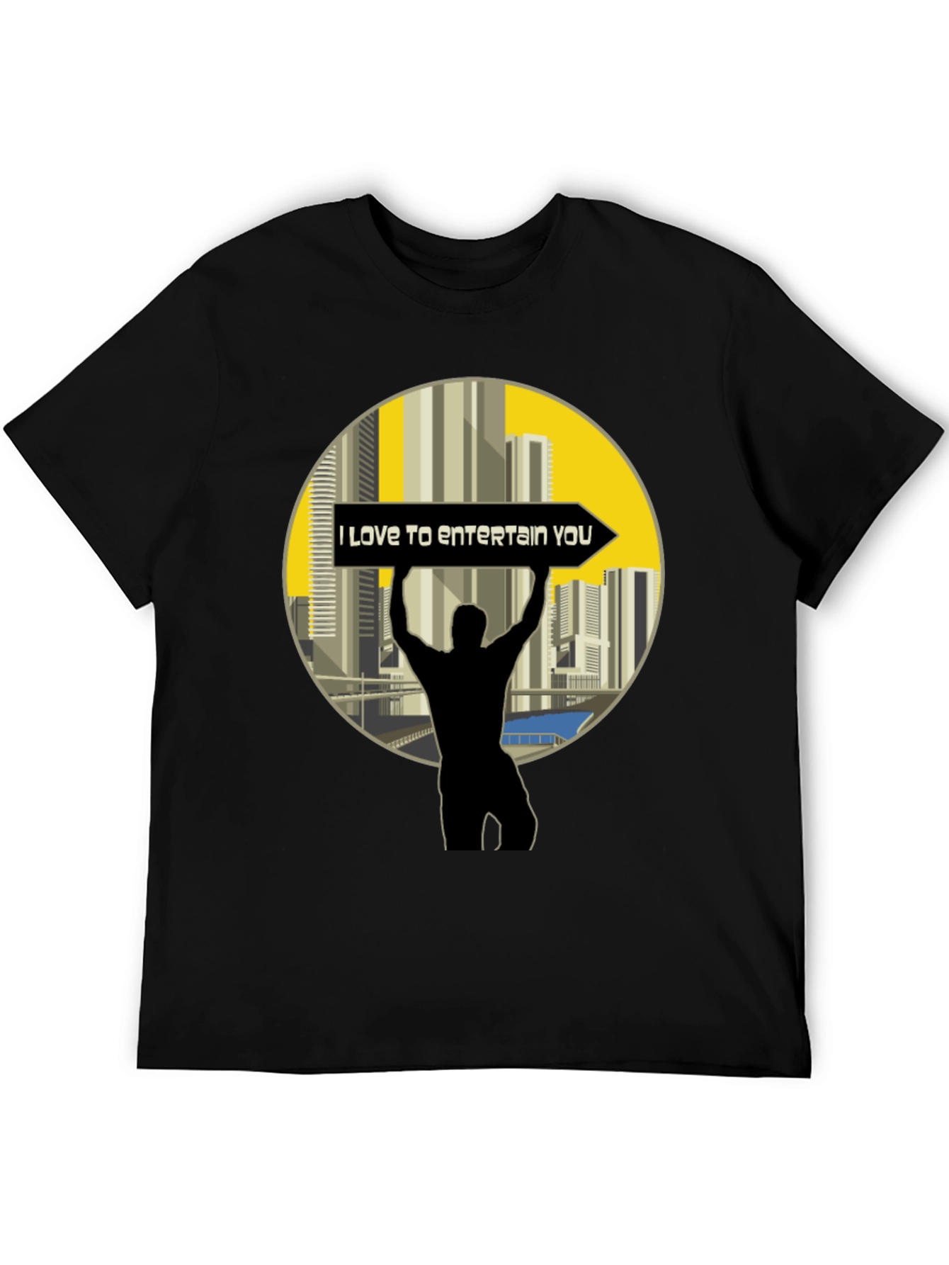 Entertain You Black T-Shirt
