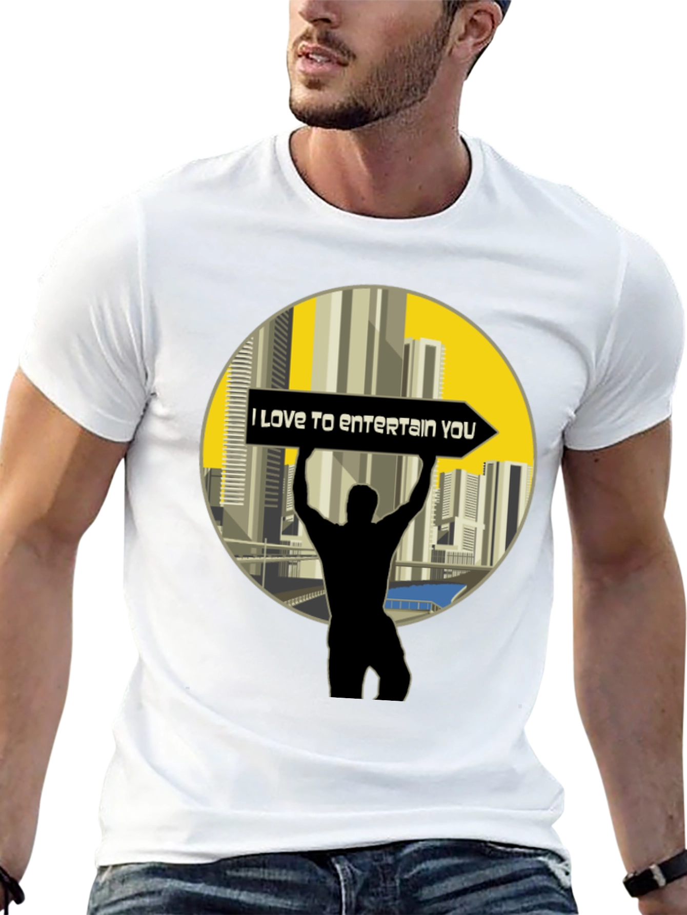 Entertain You Black T-Shirt