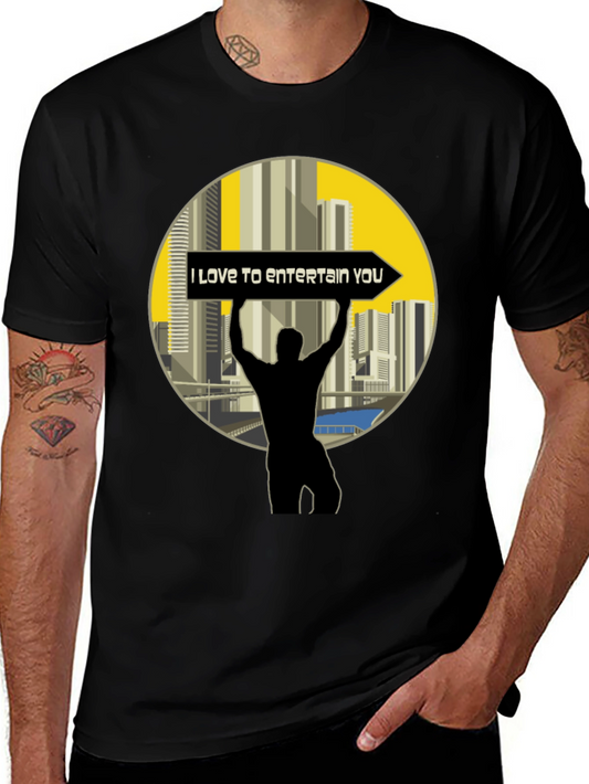 Entertain You Black T-Shirt