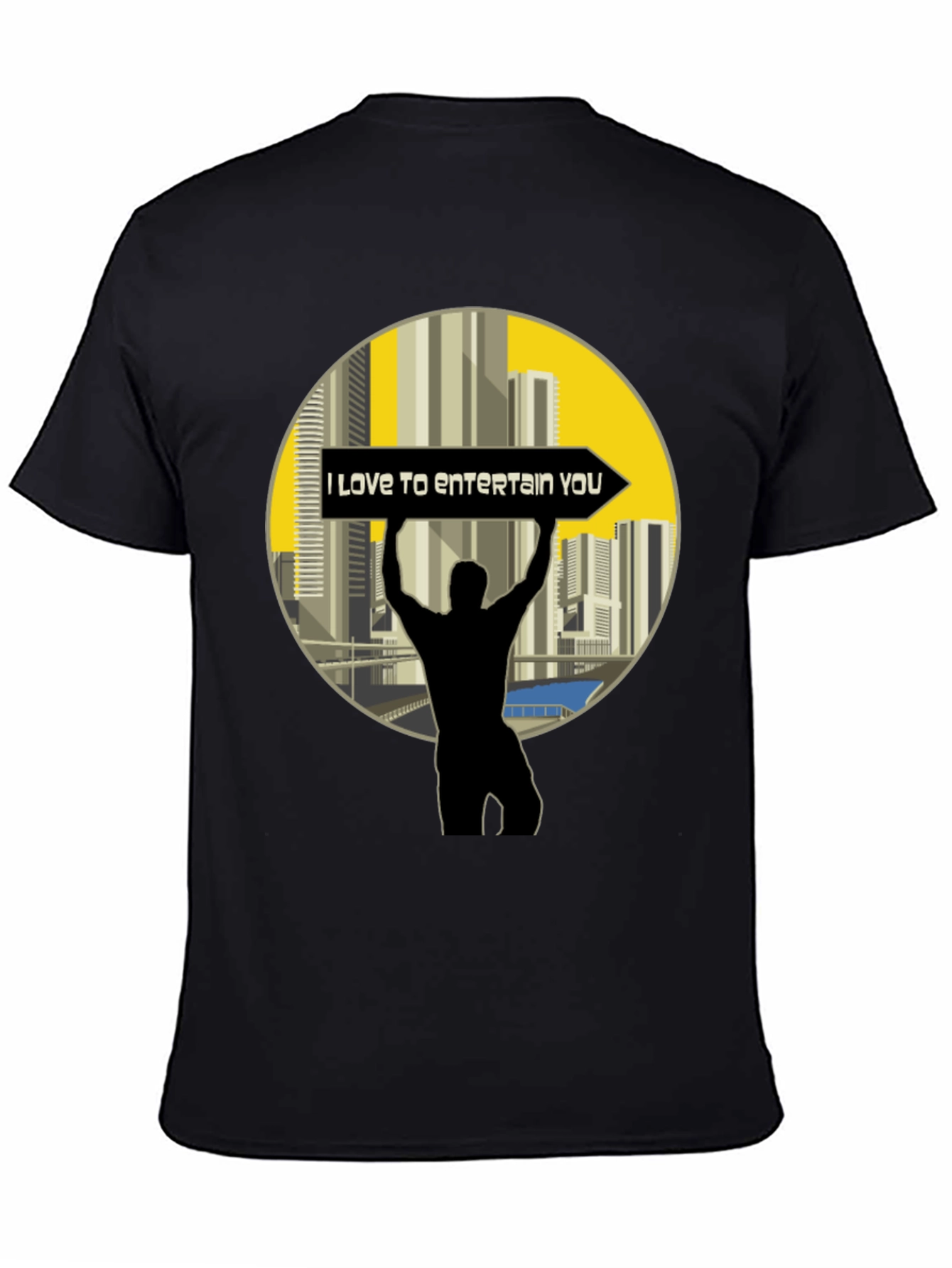 Entertain You Black T-Shirt
