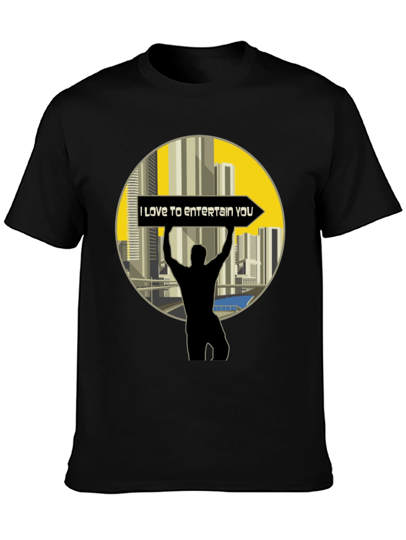 Entertain You Black T-Shirt