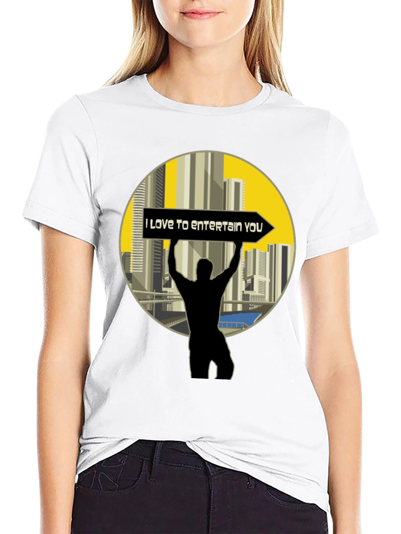Entertain You Black T-Shirt