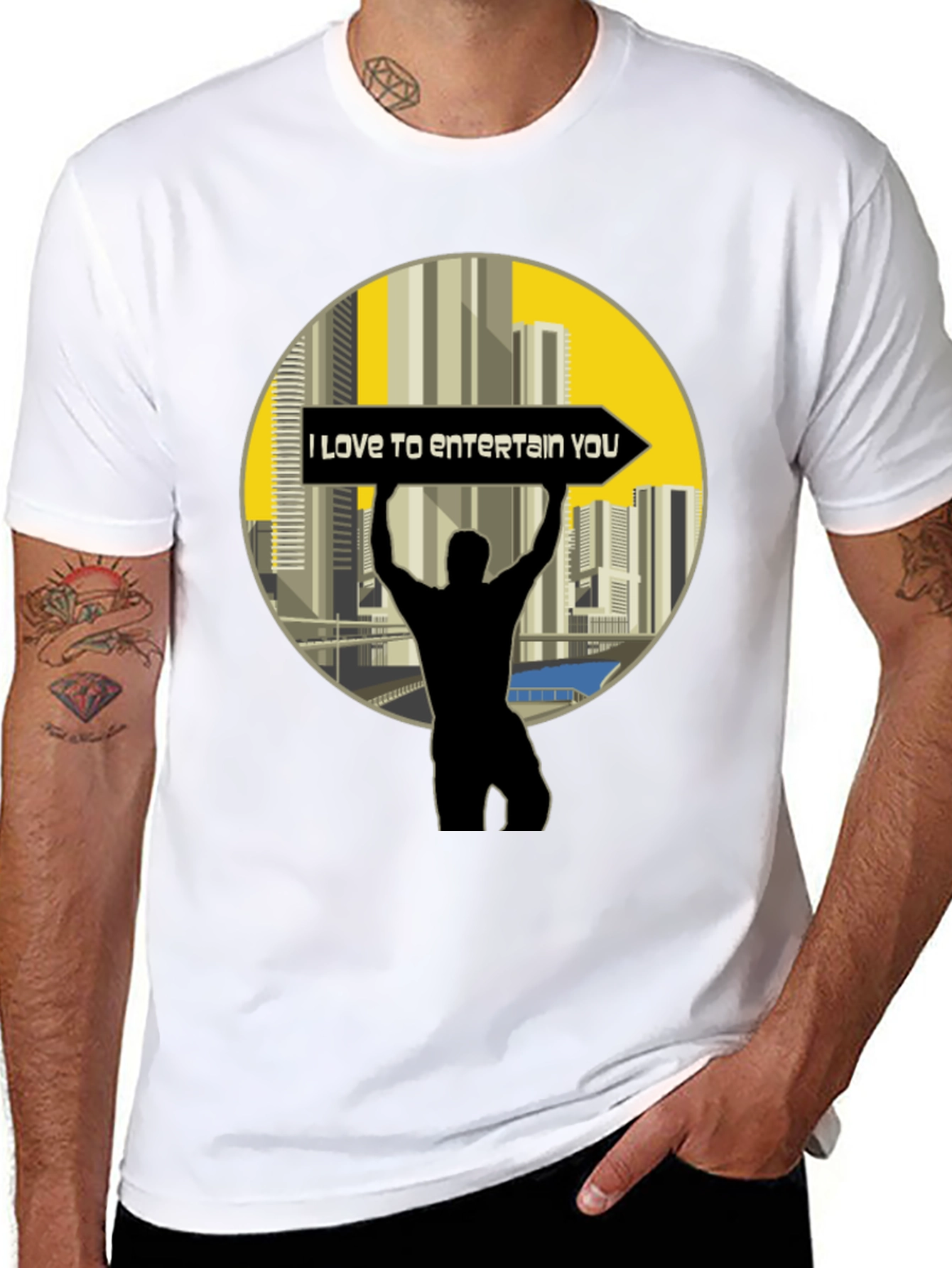 Entertain You Black T-Shirt