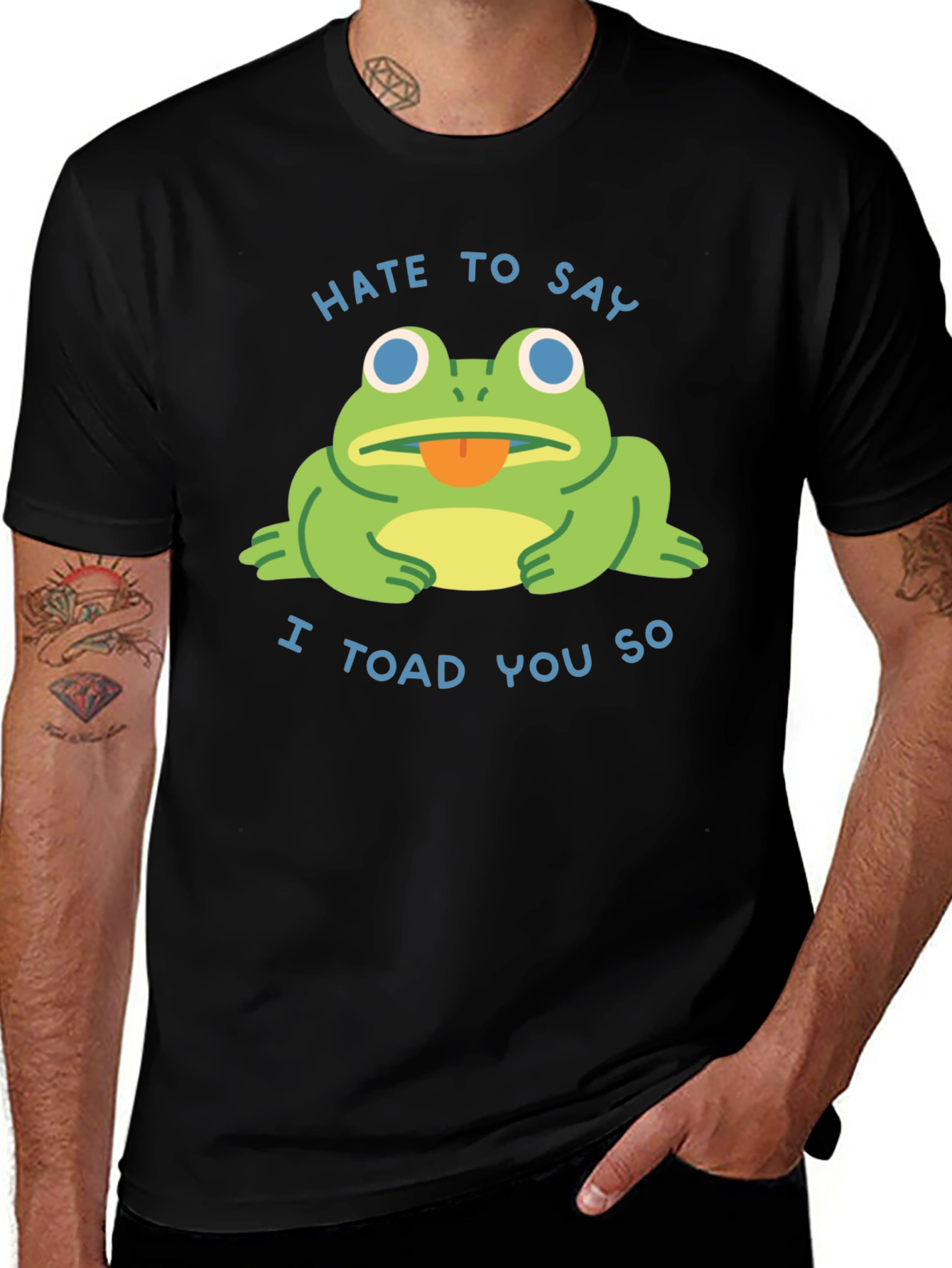 Hate to Say I Toad You So Black T-Shirt