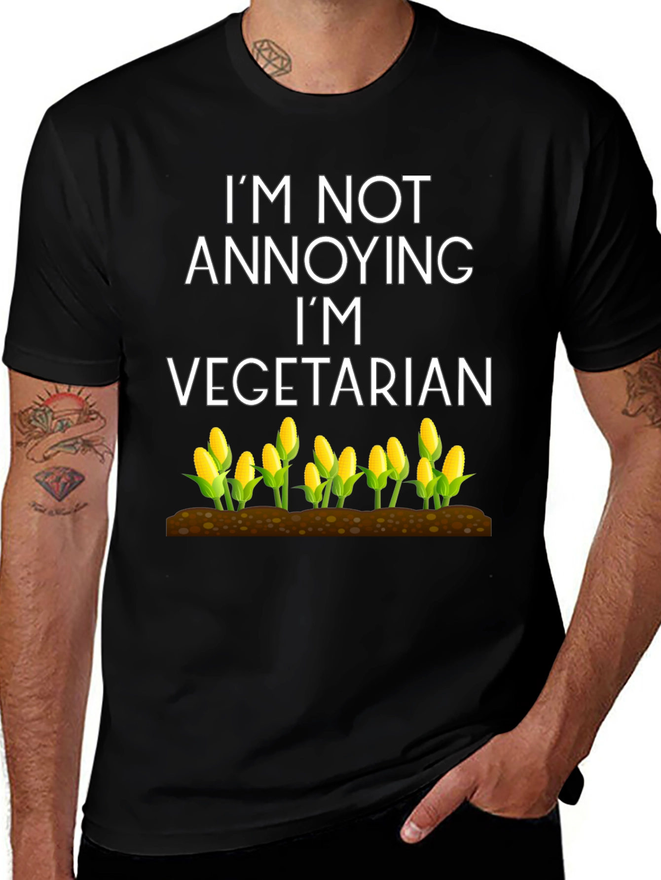 Vegetarian Corn Graphic Tee