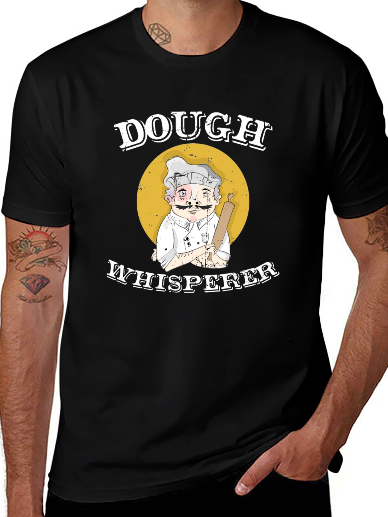 Dough Whisperer Graphic Tee - Baker Humor T-Shirt