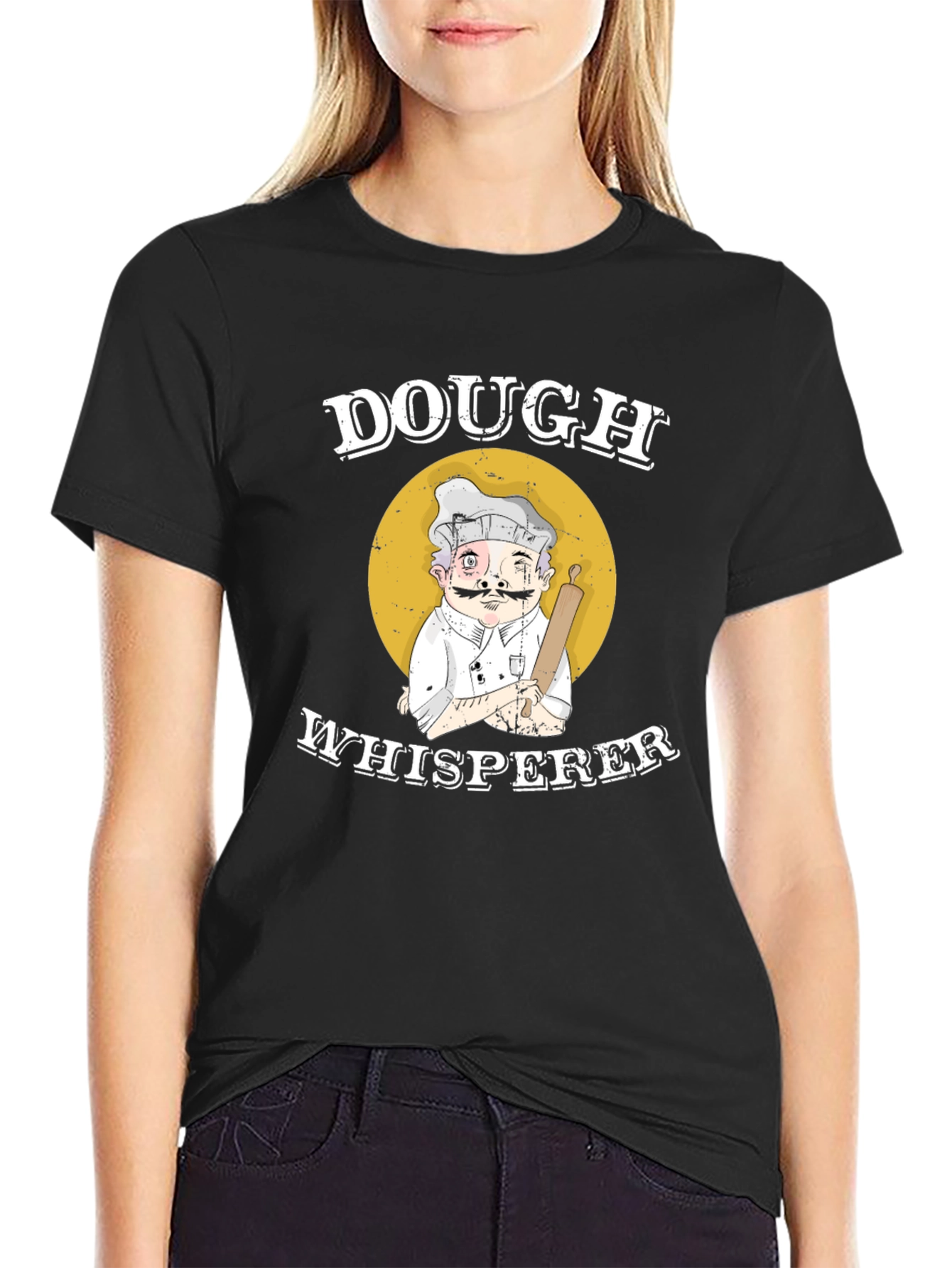 Dough Whisperer Graphic Tee - Baker Humor T-Shirt