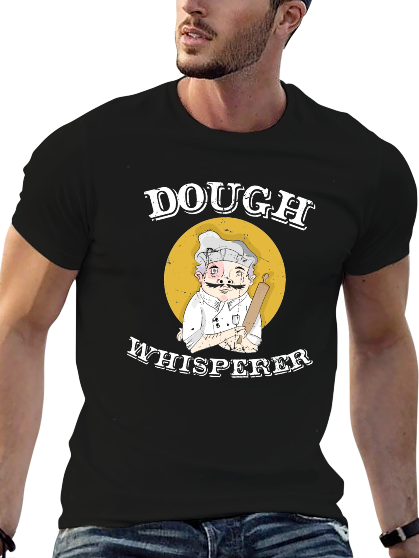 Dough Whisperer Graphic Tee - Baker Humor T-Shirt