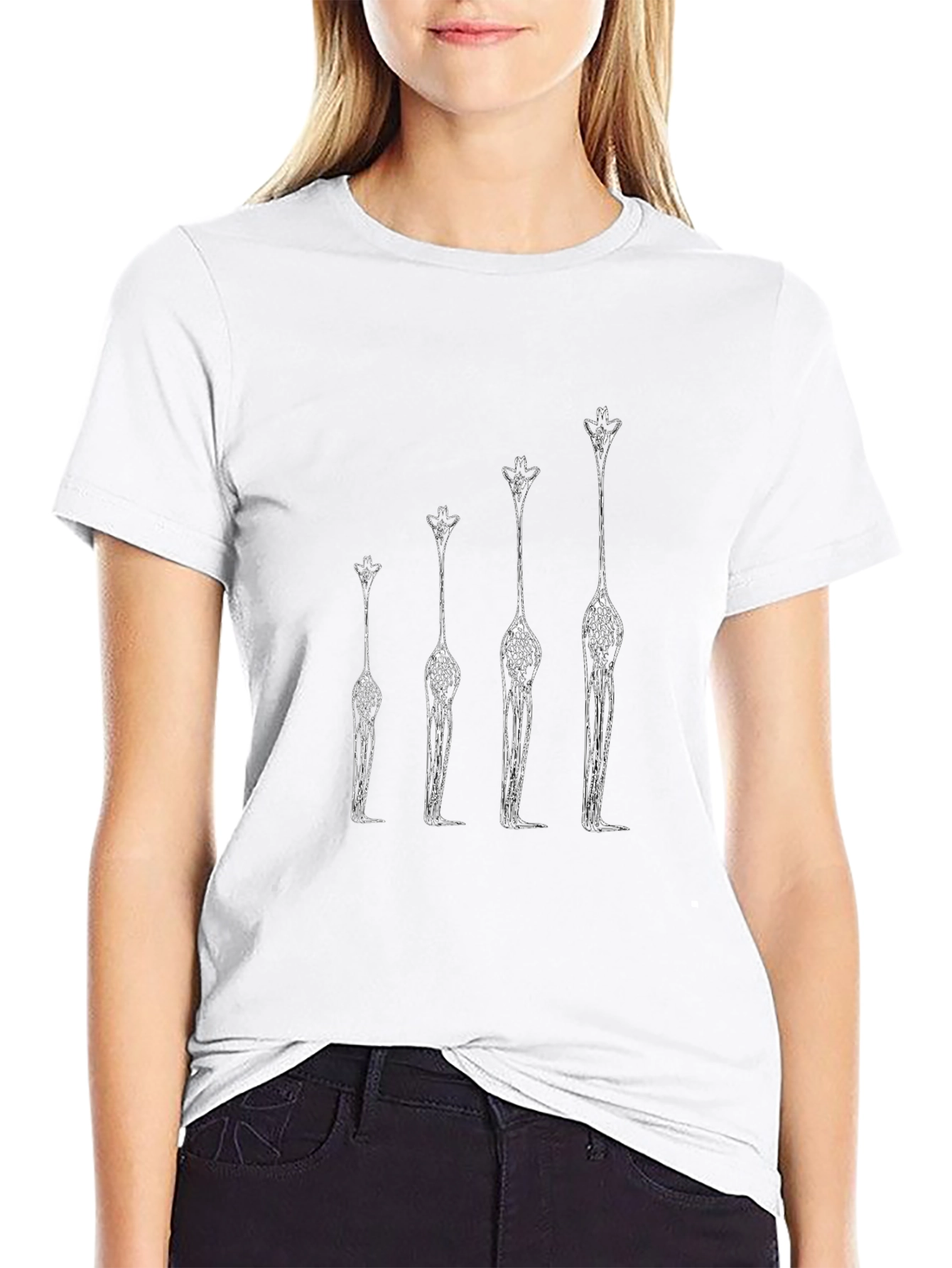 Giraffe Evolution Graphic Tee - Cool Casual Shirt