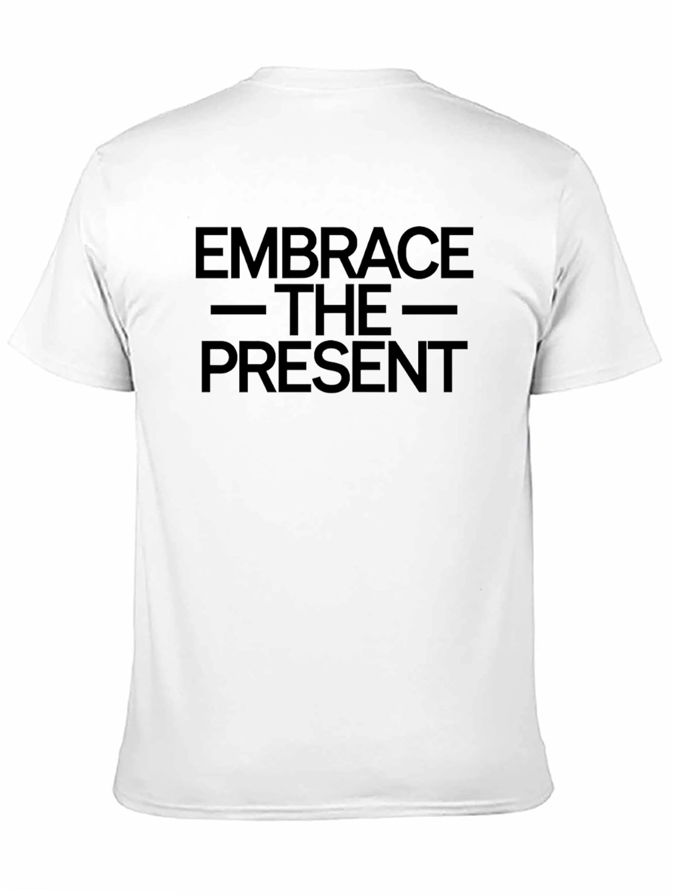 Embrace the Present Graphic Tee - Black
