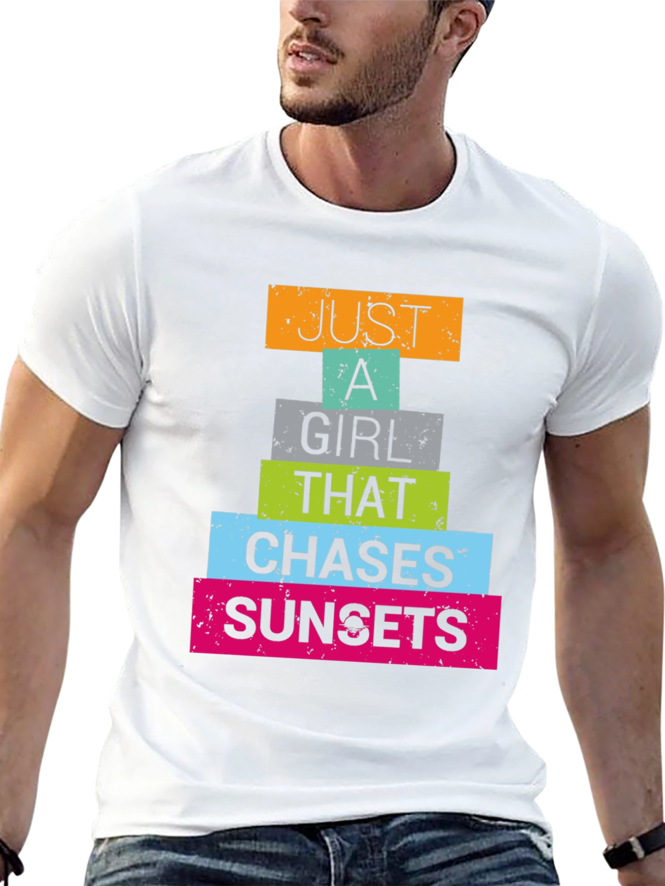 Just a Girl Who Chases Sunsets T-Shirt
