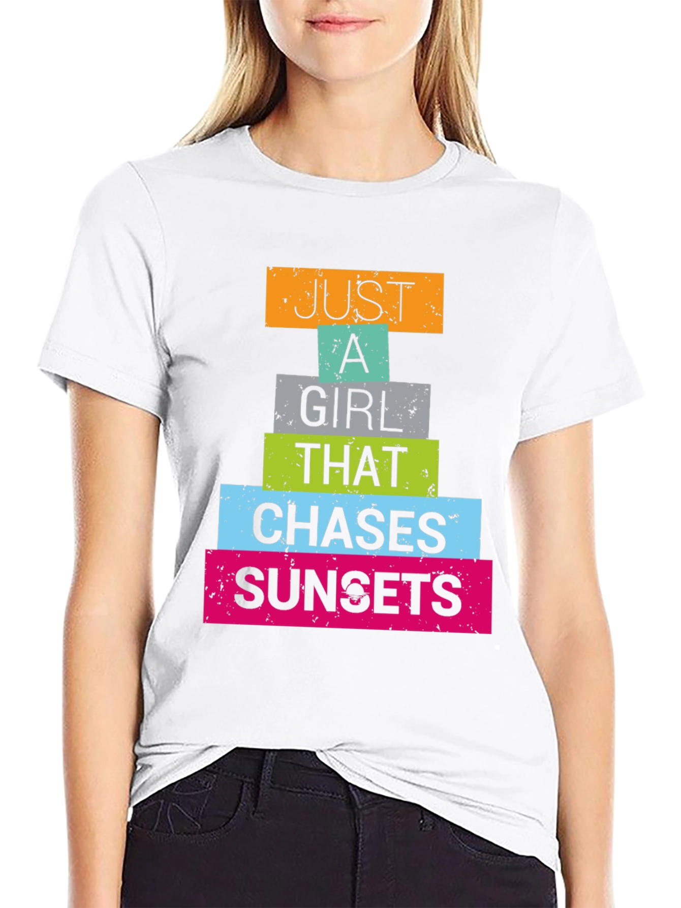 Just a Girl Who Chases Sunsets T-Shirt