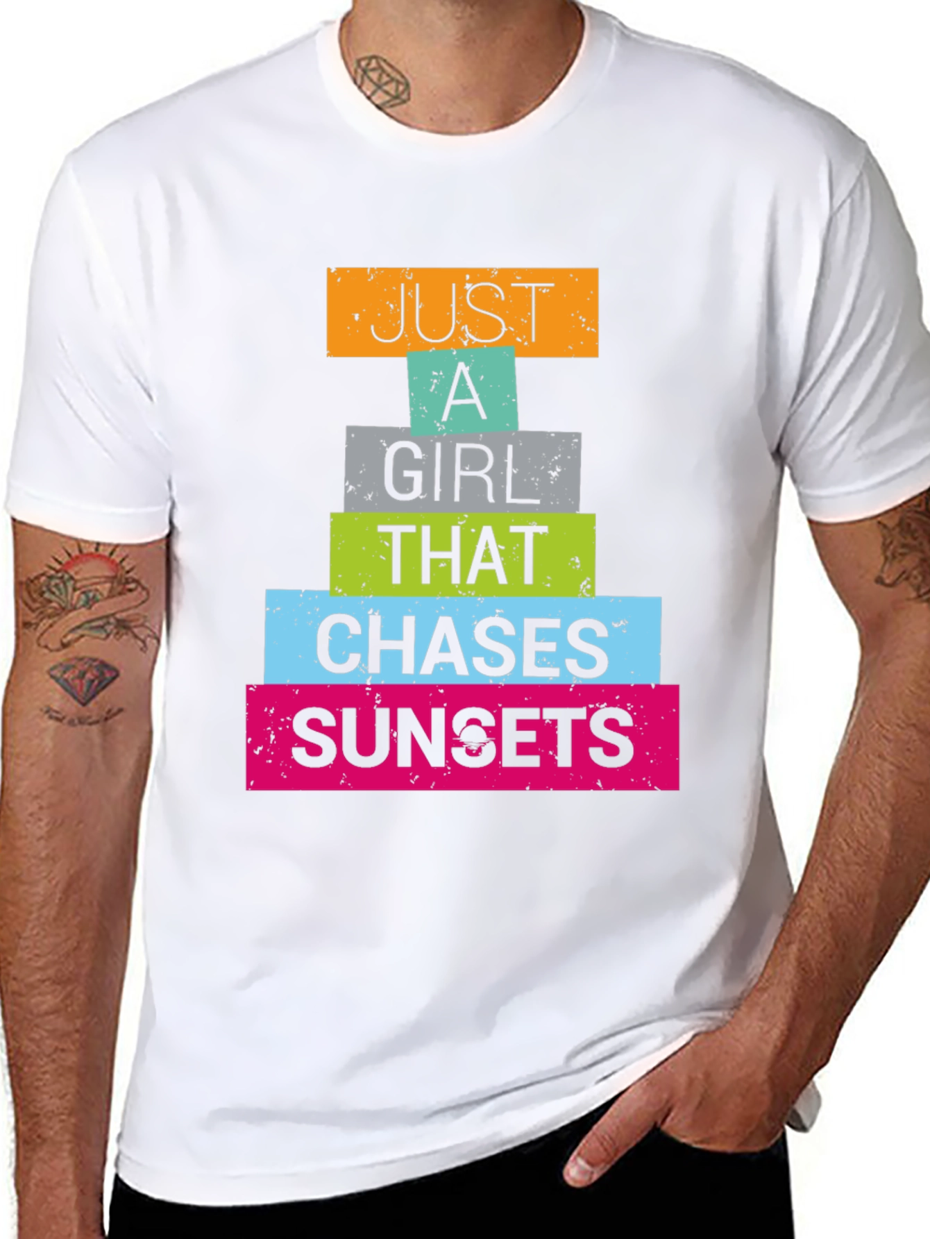 Just a Girl Who Chases Sunsets T-Shirt