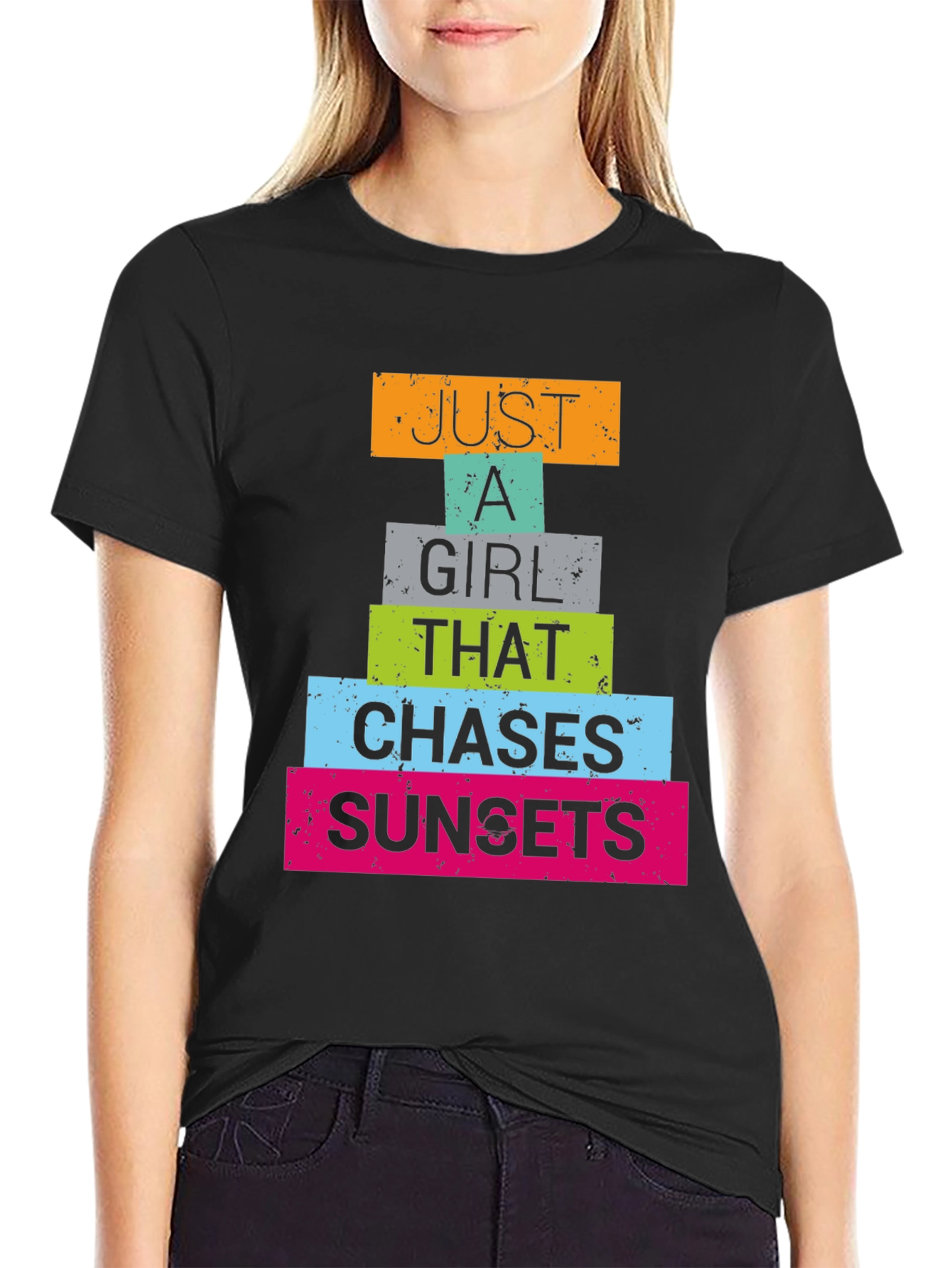 Just a Girl Who Chases Sunsets T-Shirt