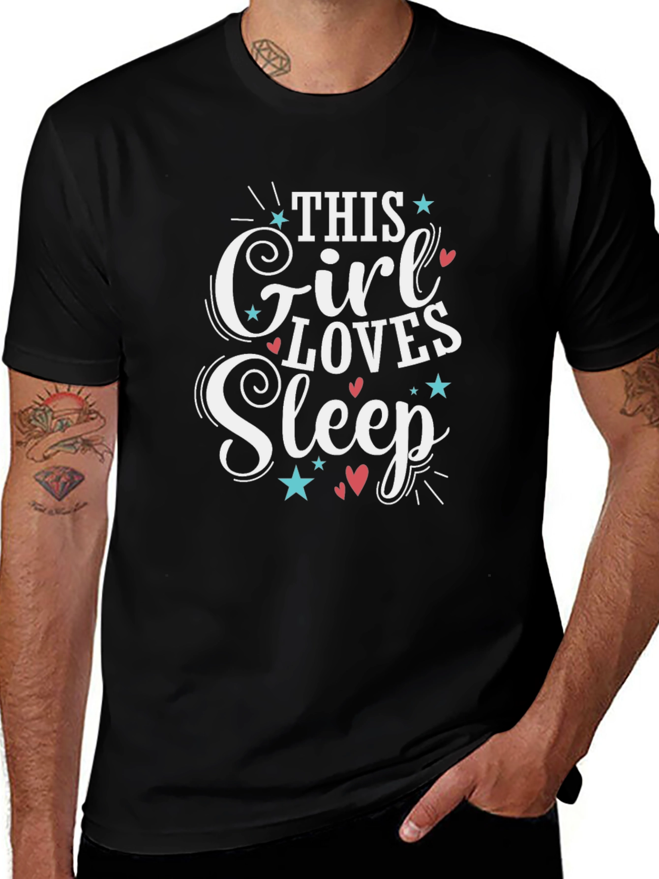 This Girl Loves Sleep Graphic T-Shirt