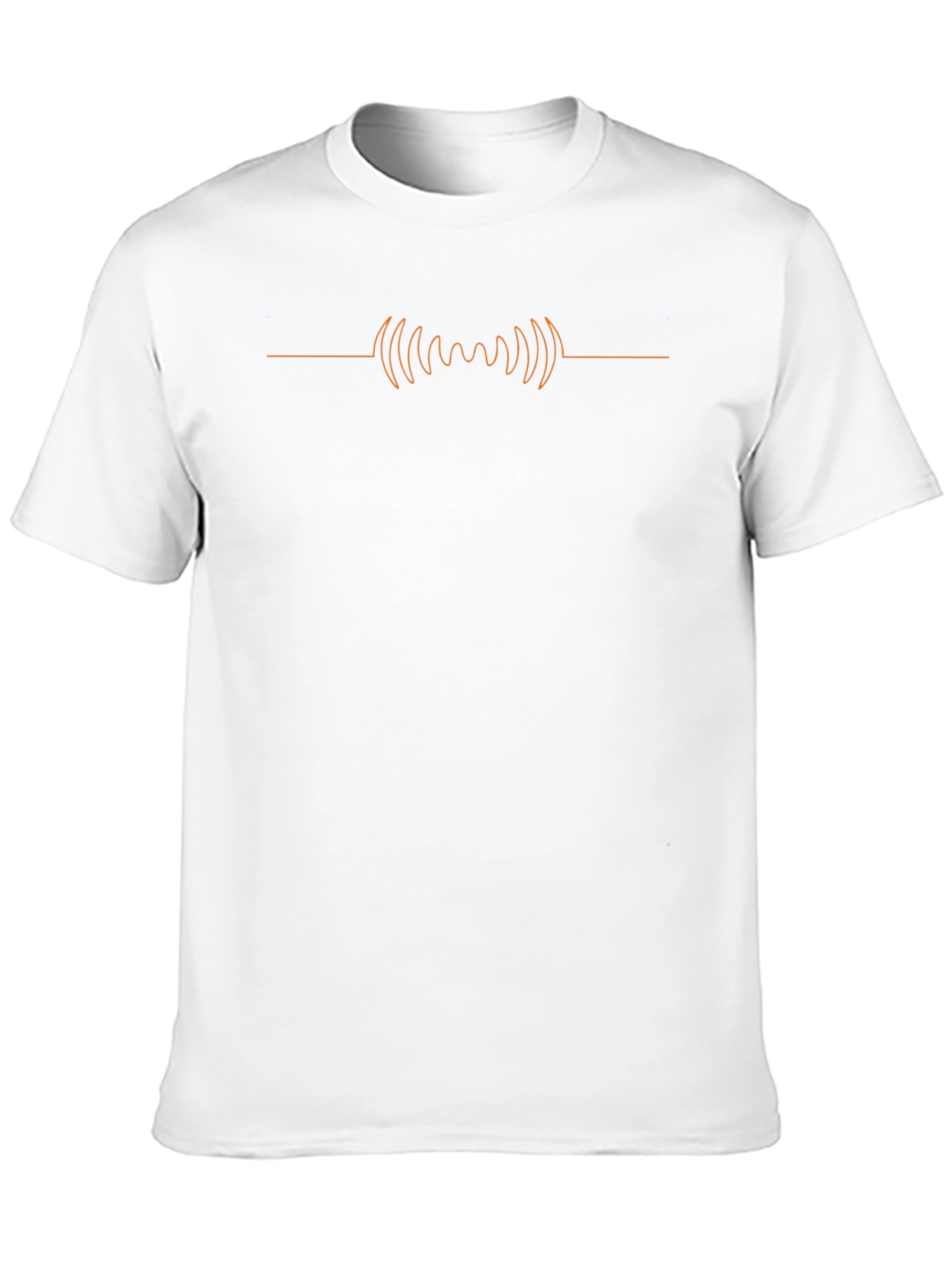 Minimalist Wave Graphic Tee - Black