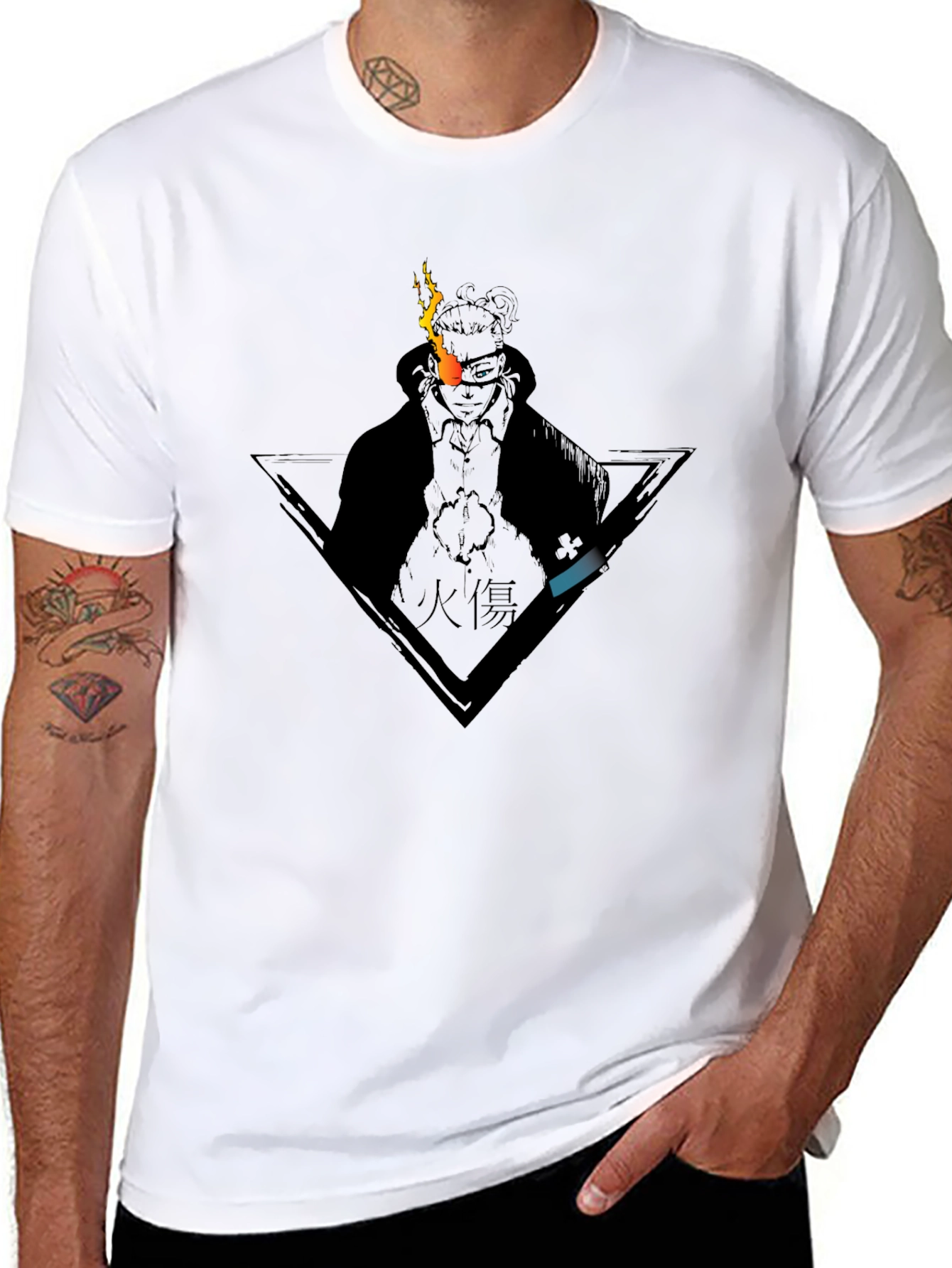 Anime Fire Force T-Shirt - Black Graphic Tee