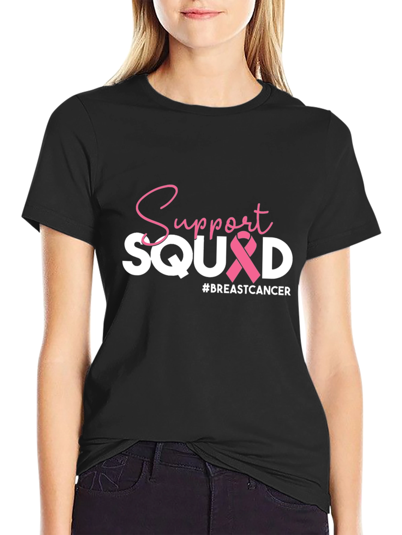 Support Squad Breast Cancer Awareness T-Shirt