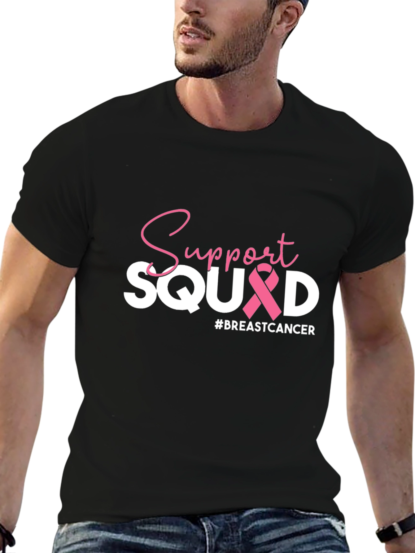 Support Squad Breast Cancer Awareness T-Shirt