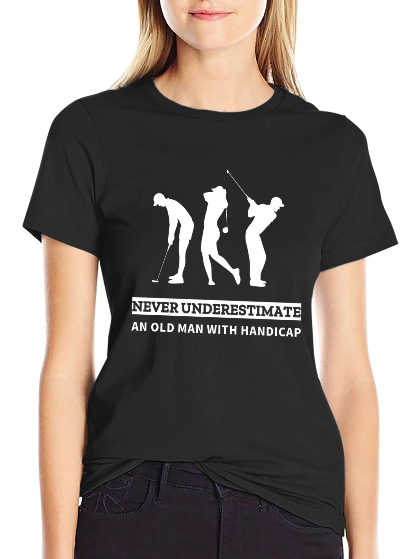 Golfing Old Man Funny T-Shirt