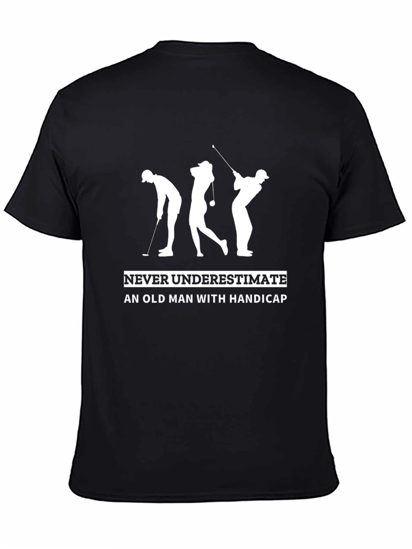 Golfing Old Man Funny T-Shirt