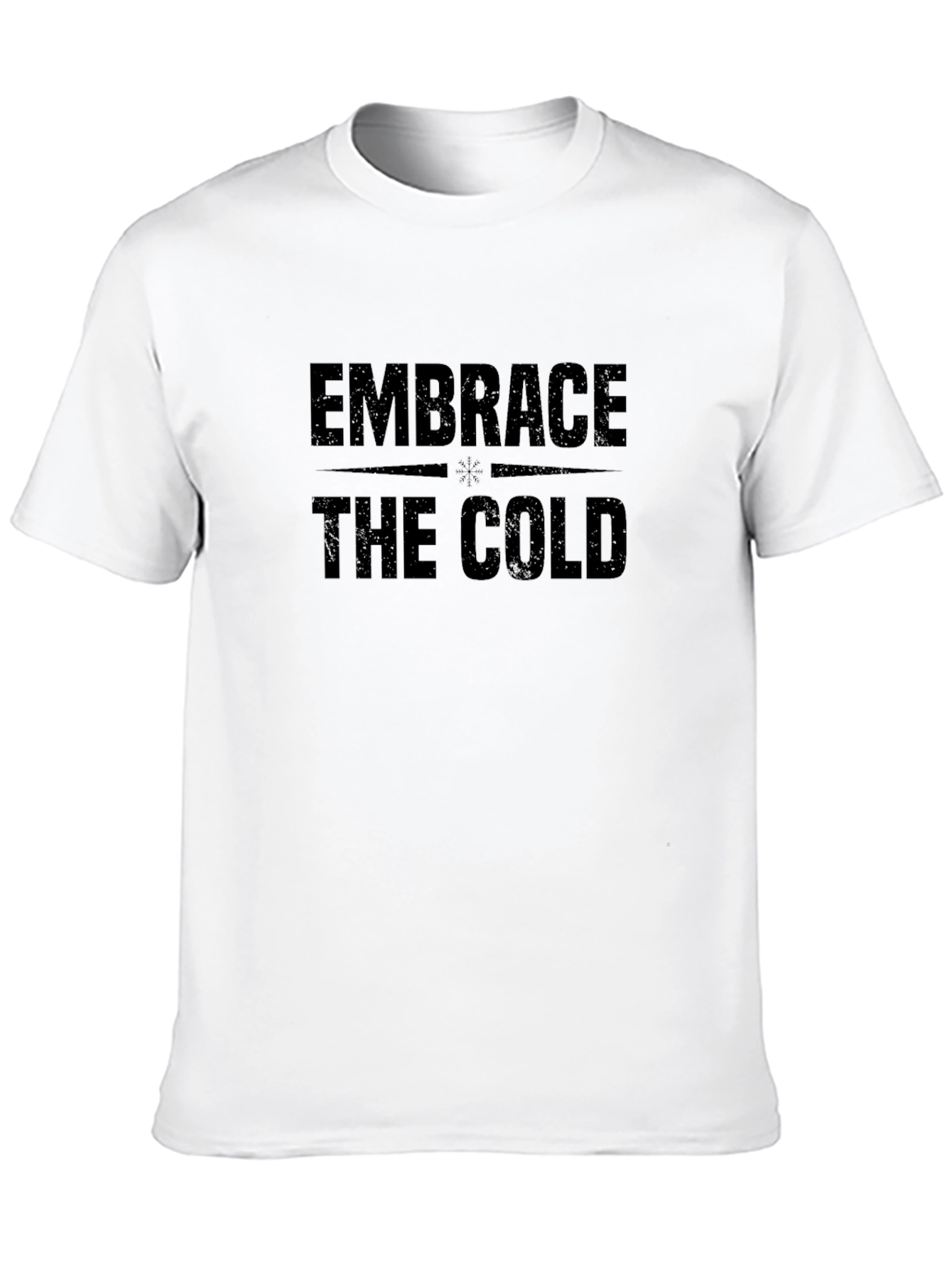 Embrace the Cold Black T-Shirt for Winter