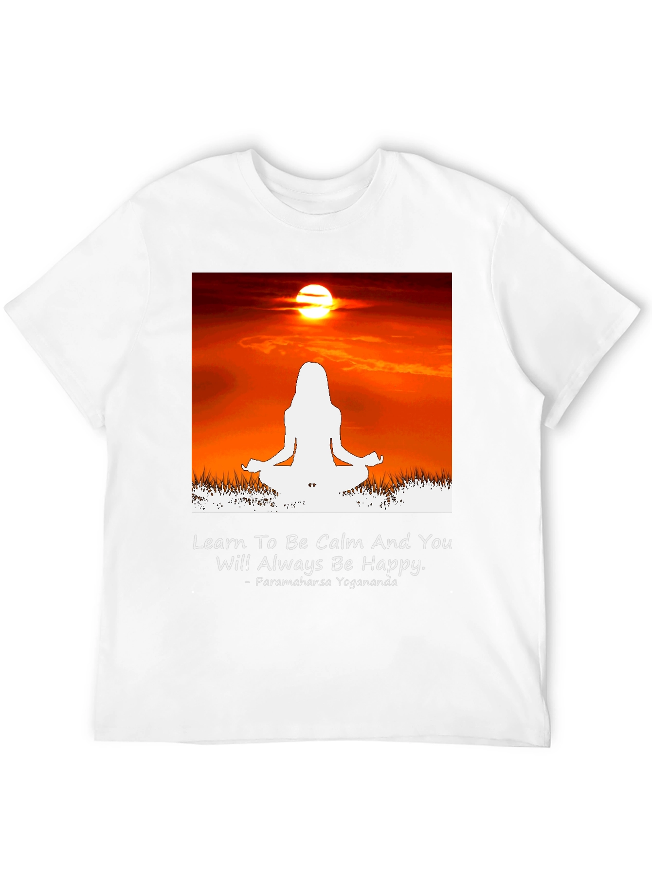 Calm Yoga Sunset T-Shirt