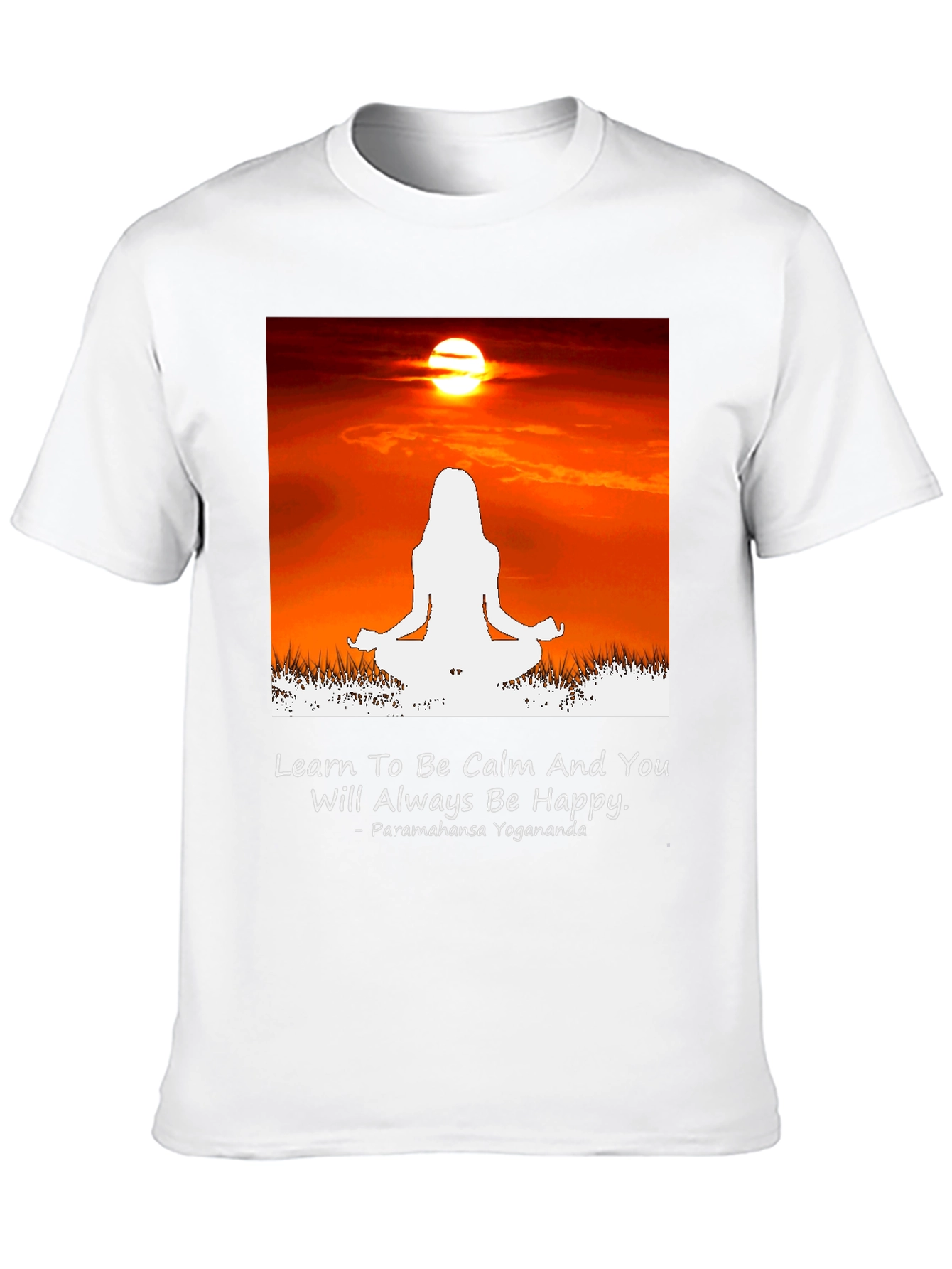 Calm Yoga Sunset T-Shirt