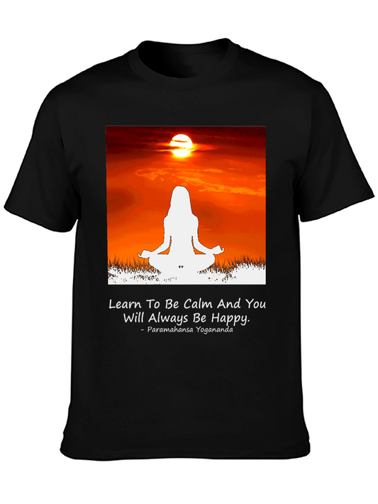 Calm Yoga Sunset T-Shirt