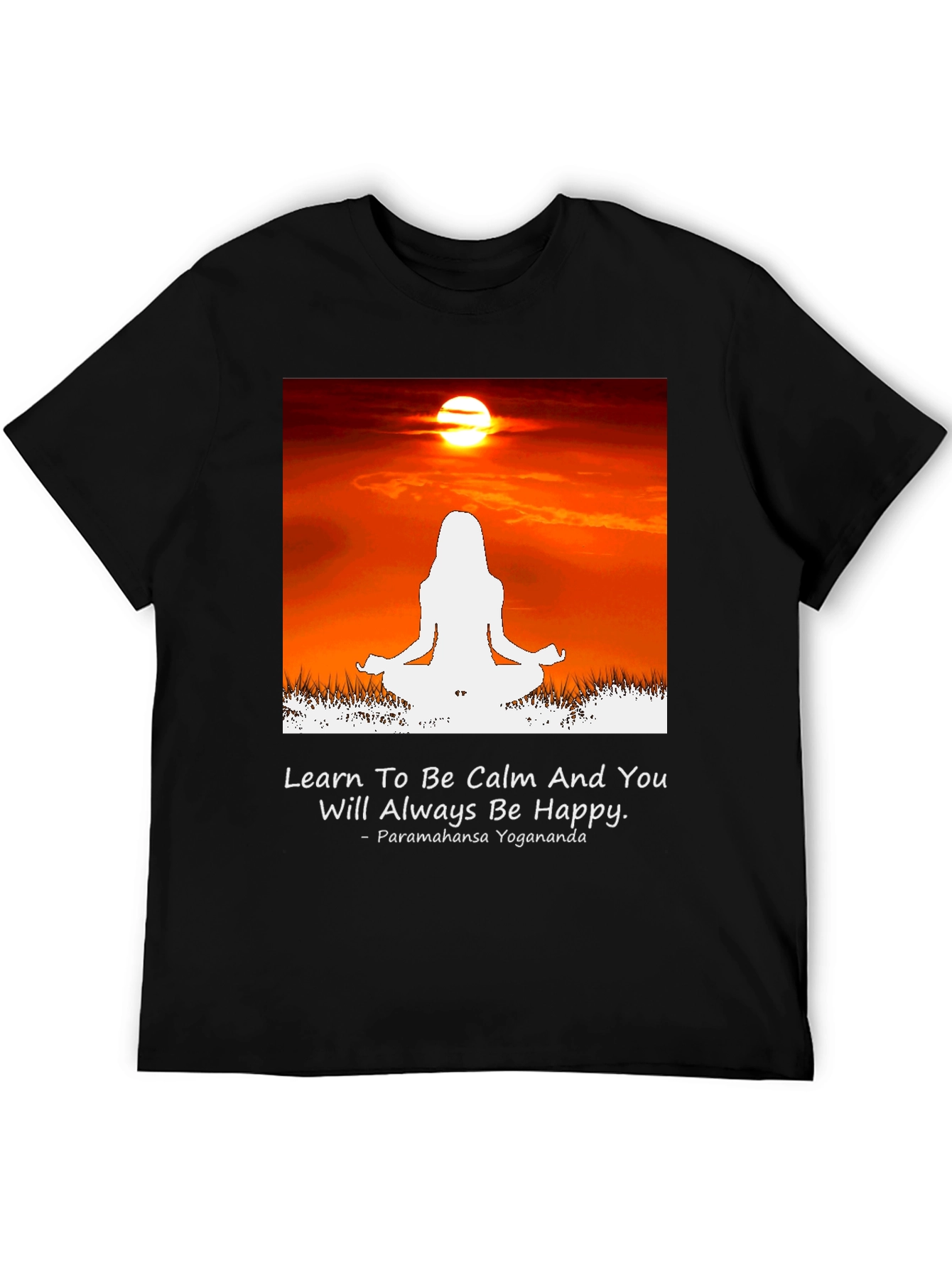 Calm Yoga Sunset T-Shirt