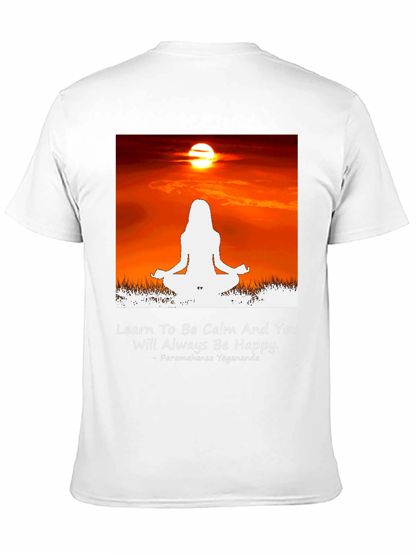 Calm Yoga Sunset T-Shirt