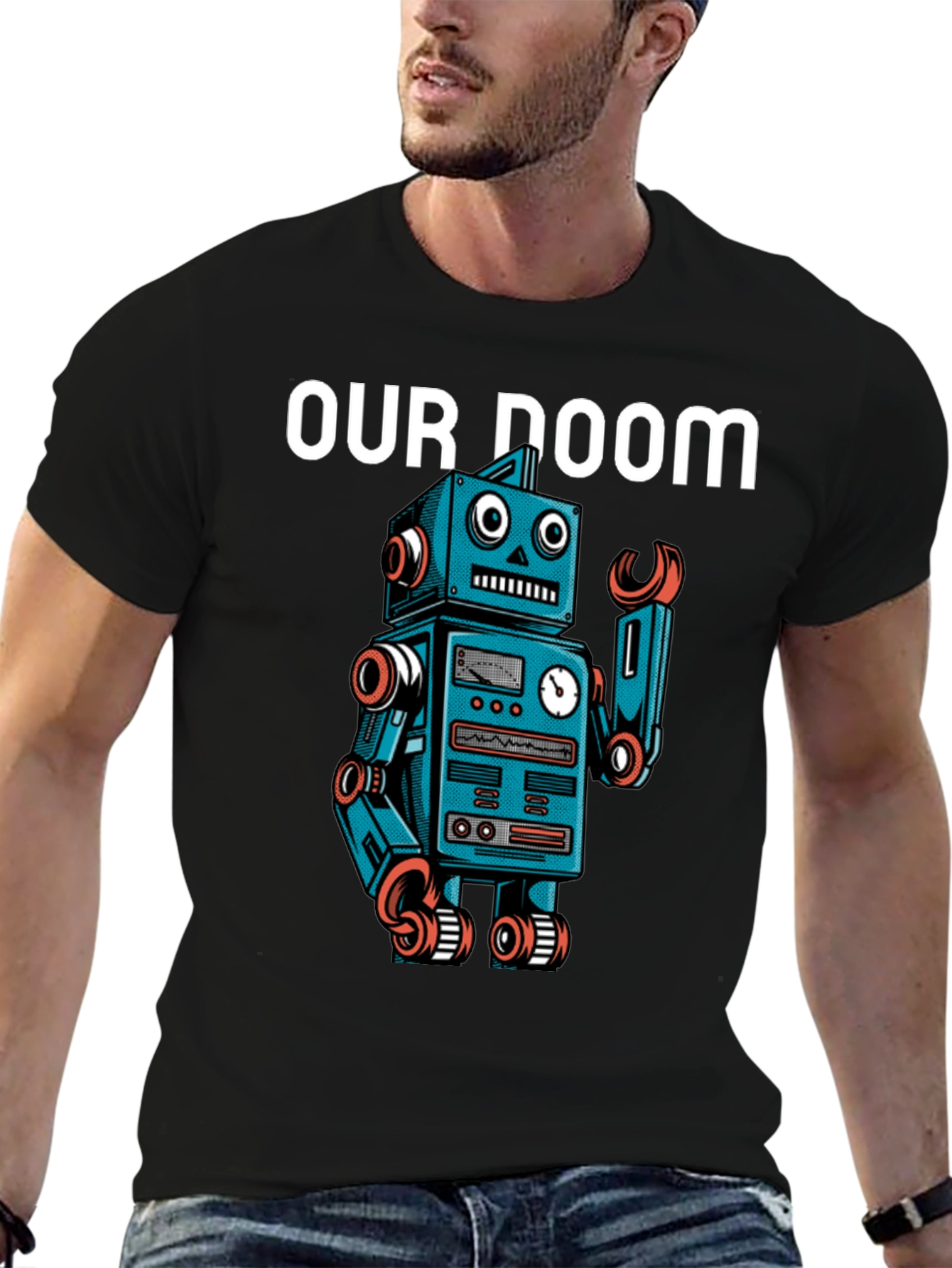 Robot Doom Graphic T-Shirt