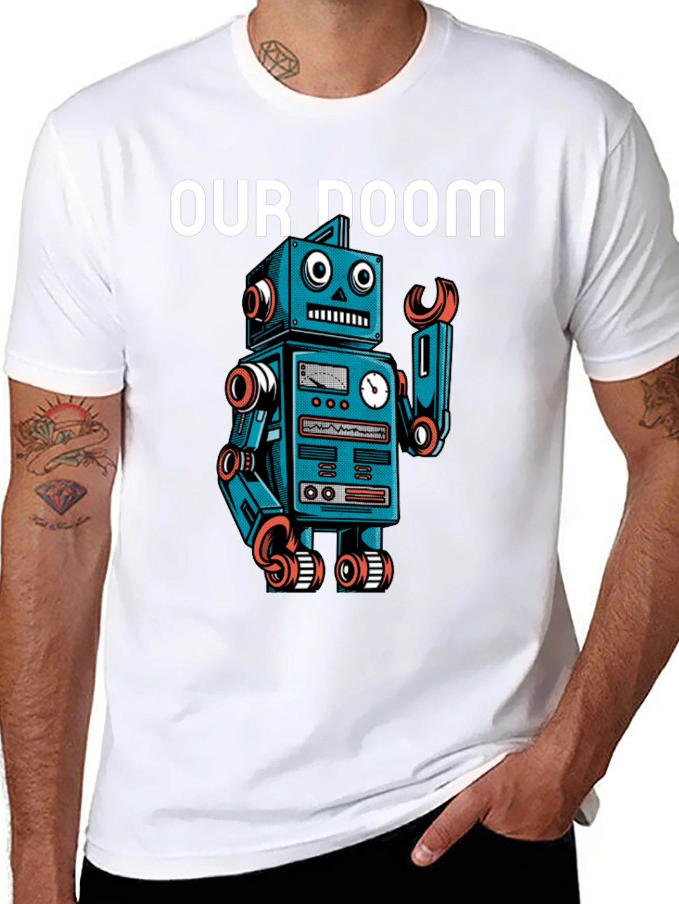 Robot Doom Graphic T-Shirt
