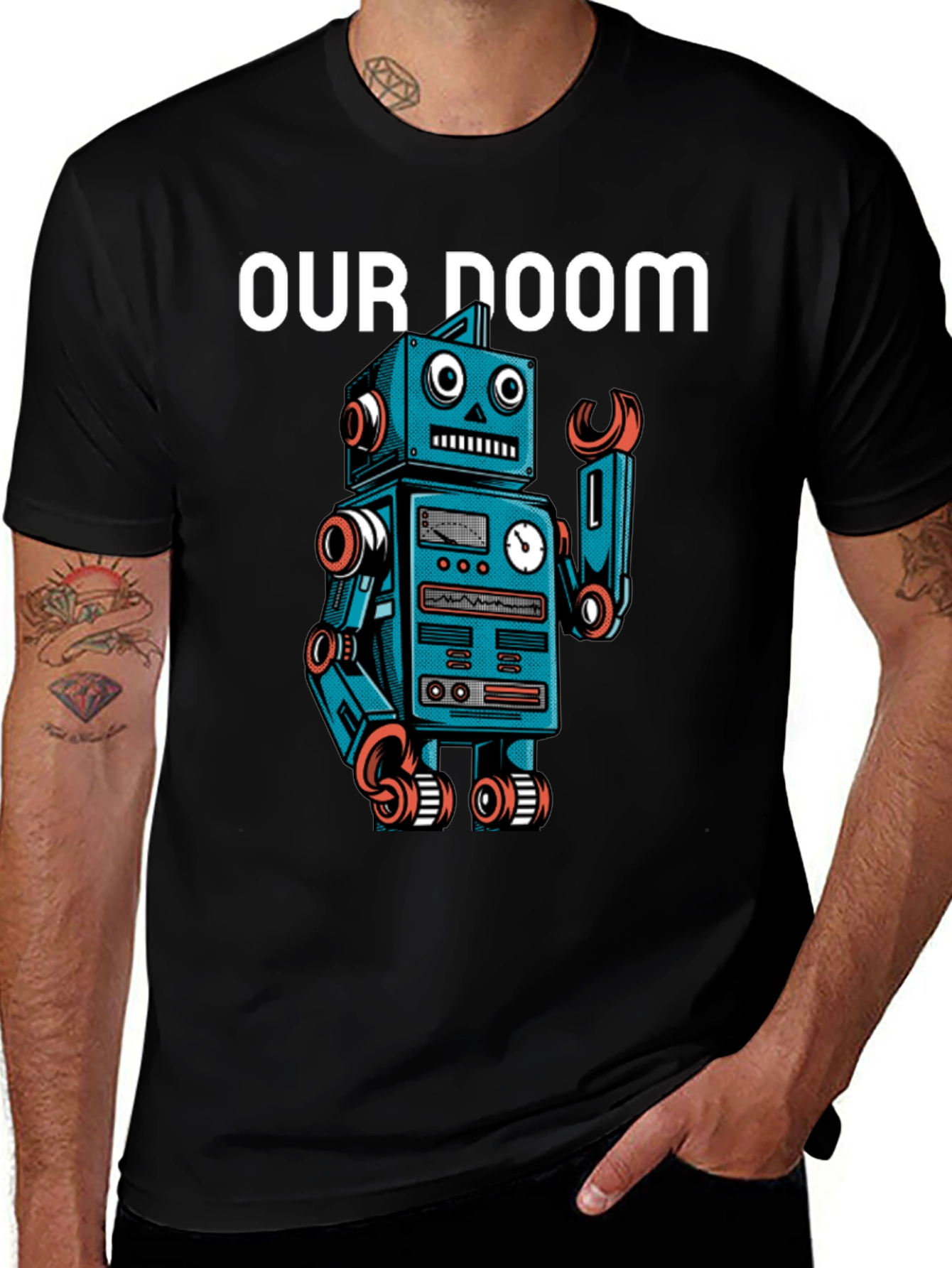 Robot Doom Graphic T-Shirt
