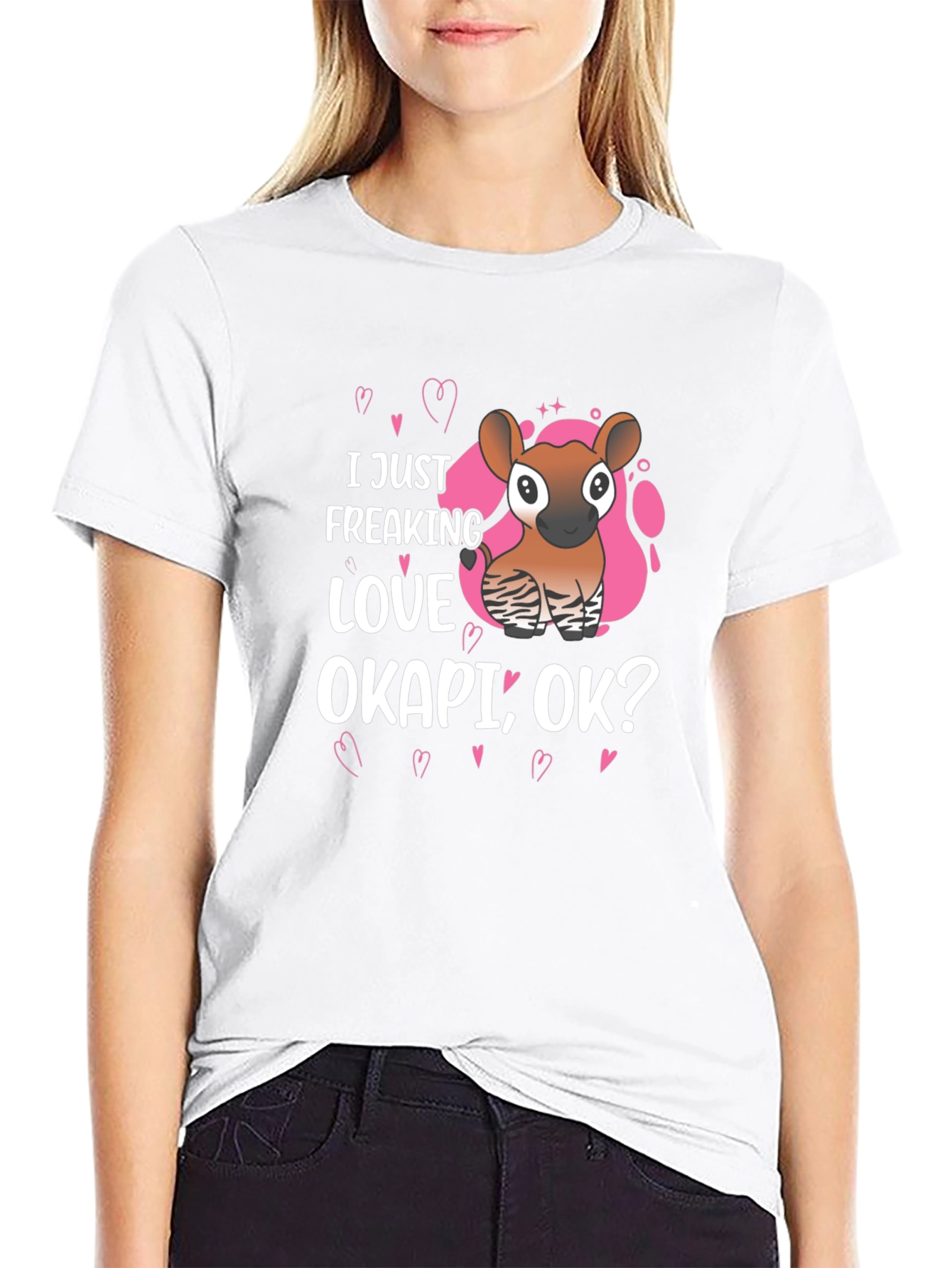 I Just Freaking Love Okapi Ok? Graphic Tee