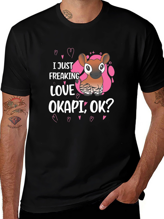 I Just Freaking Love Okapi Ok? Graphic Tee
