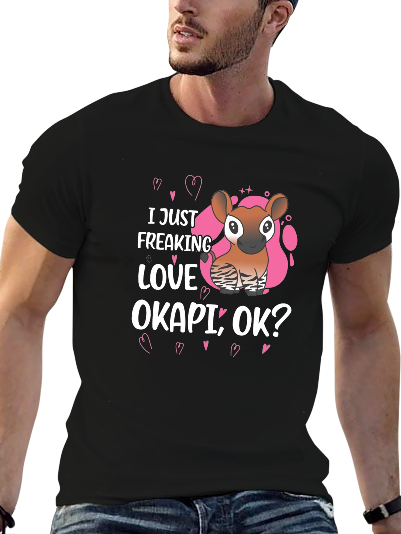 I Just Freaking Love Okapi Ok? Graphic Tee