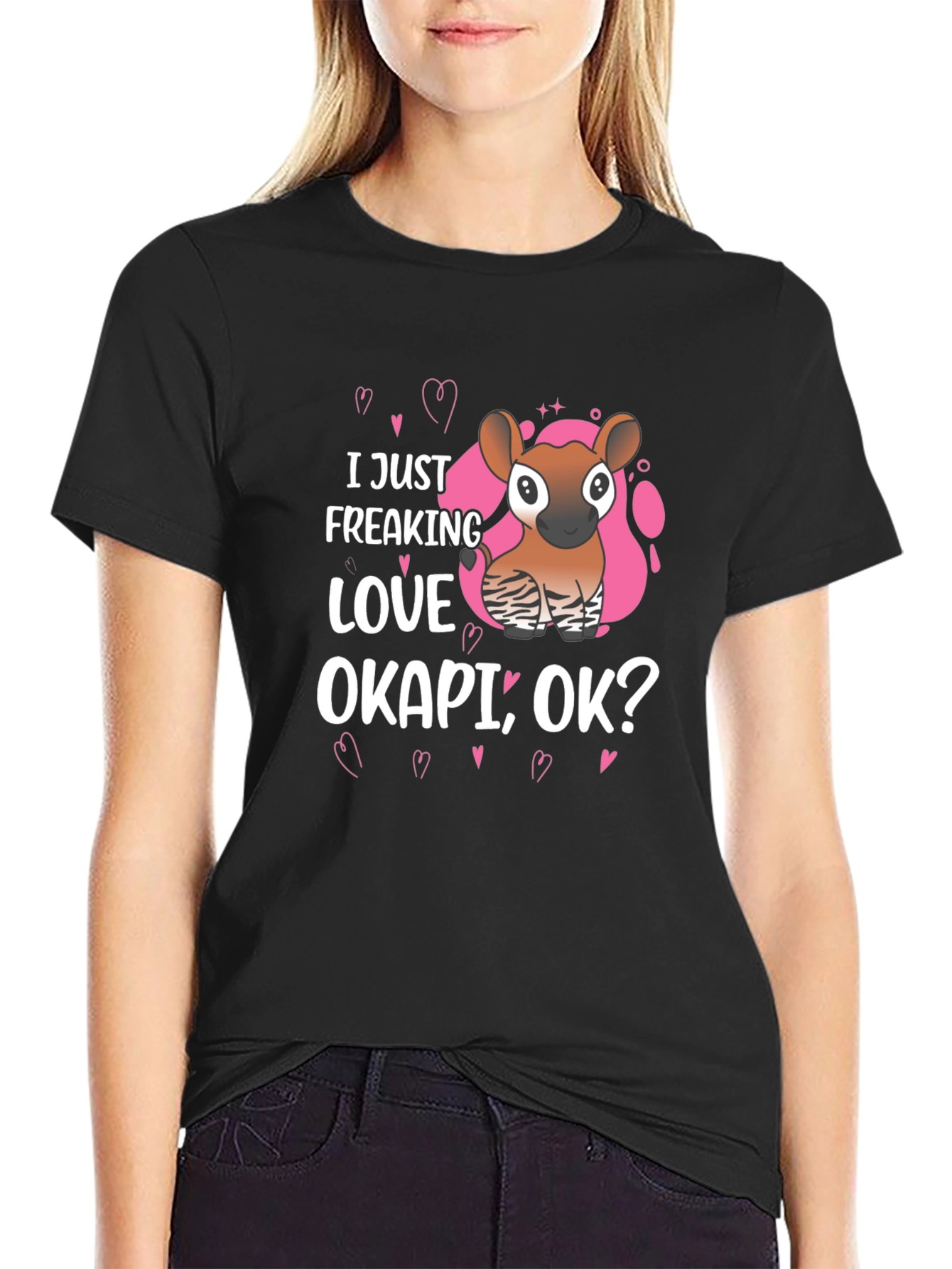I Just Freaking Love Okapi Ok? Graphic Tee