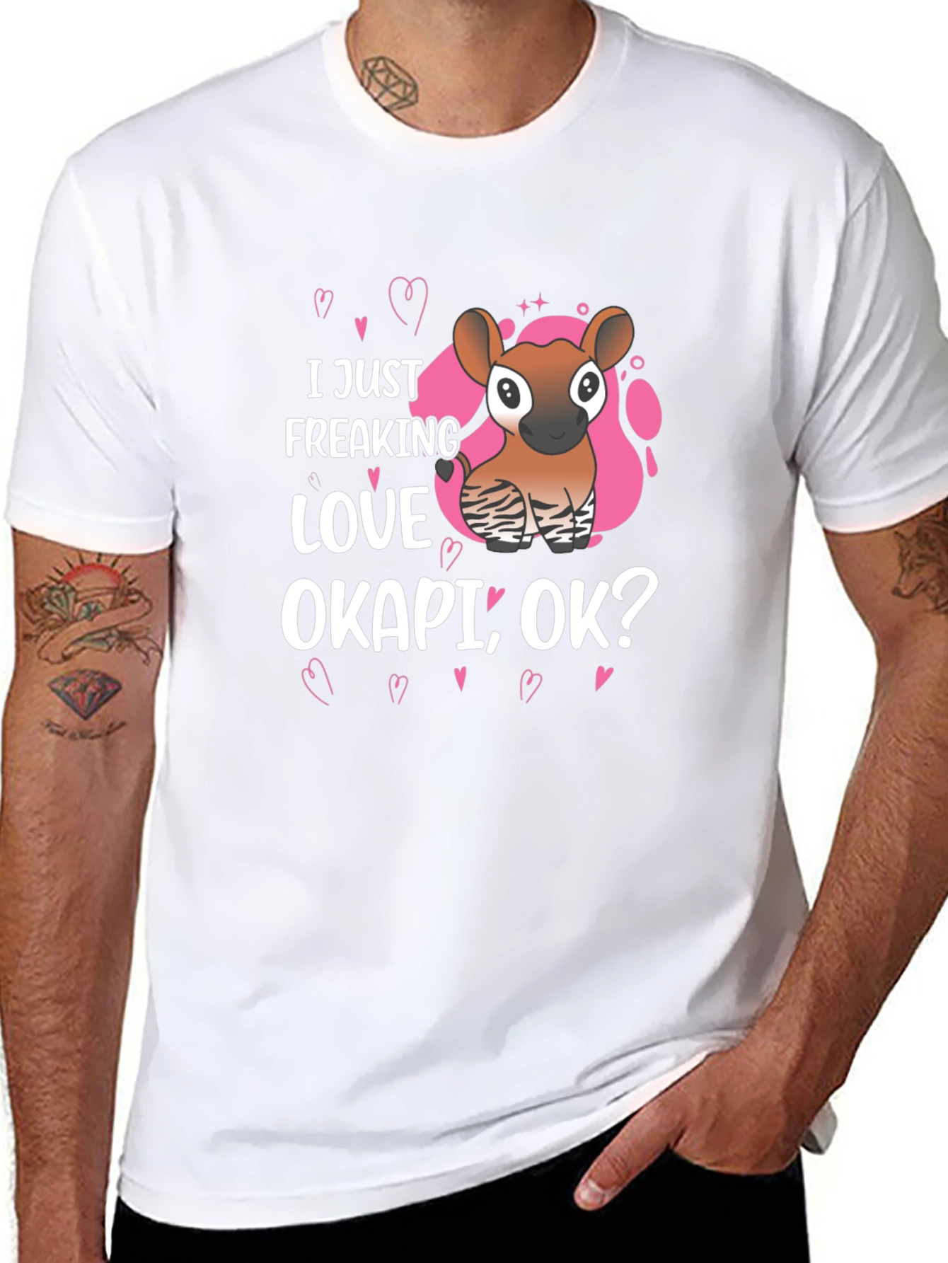 I Just Freaking Love Okapi Ok? Graphic Tee