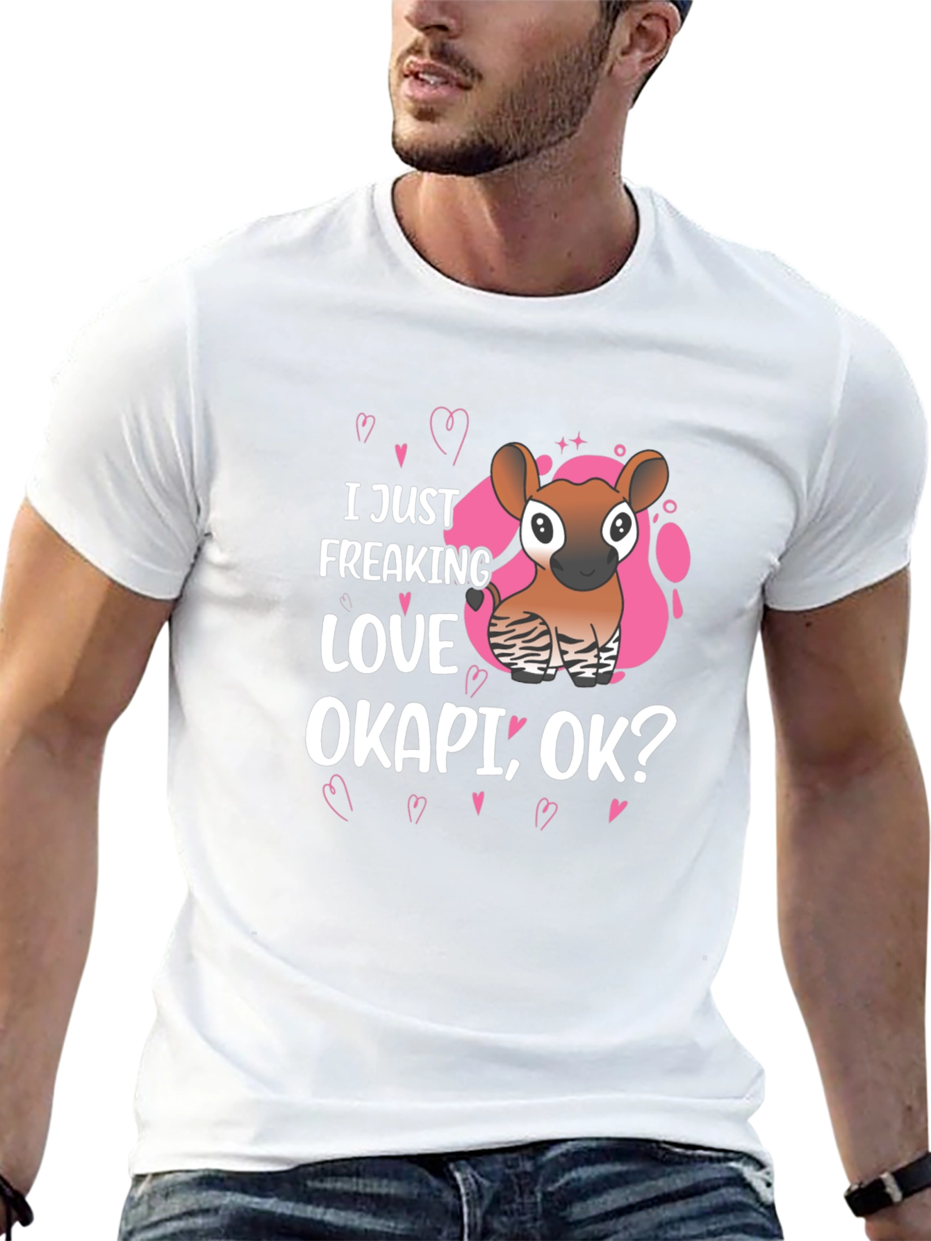 I Just Freaking Love Okapi Ok? Graphic Tee