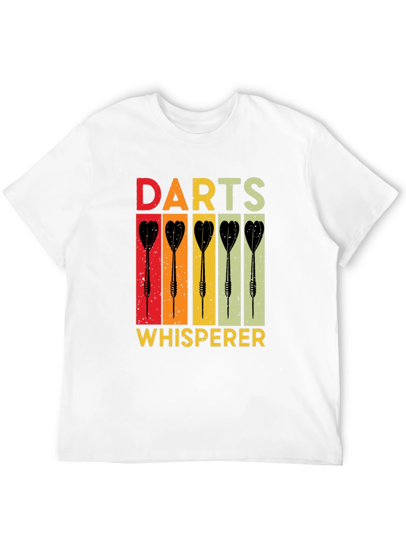 Darts Whisperer Retro Graphic T-Shirt