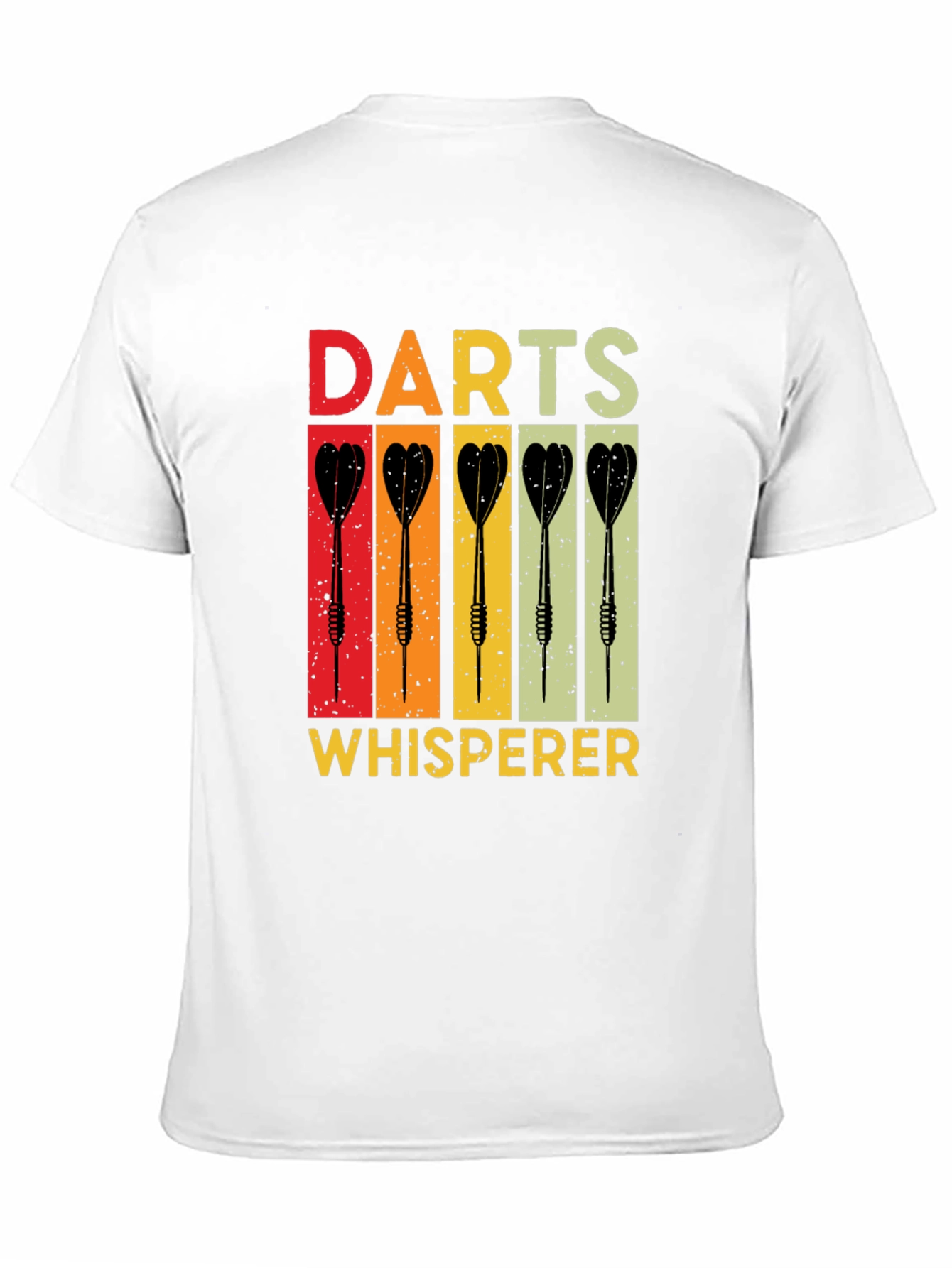Darts Whisperer Retro Graphic T-Shirt