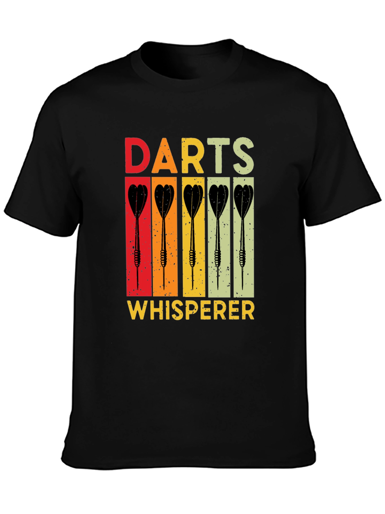 Darts Whisperer Retro Graphic T-Shirt