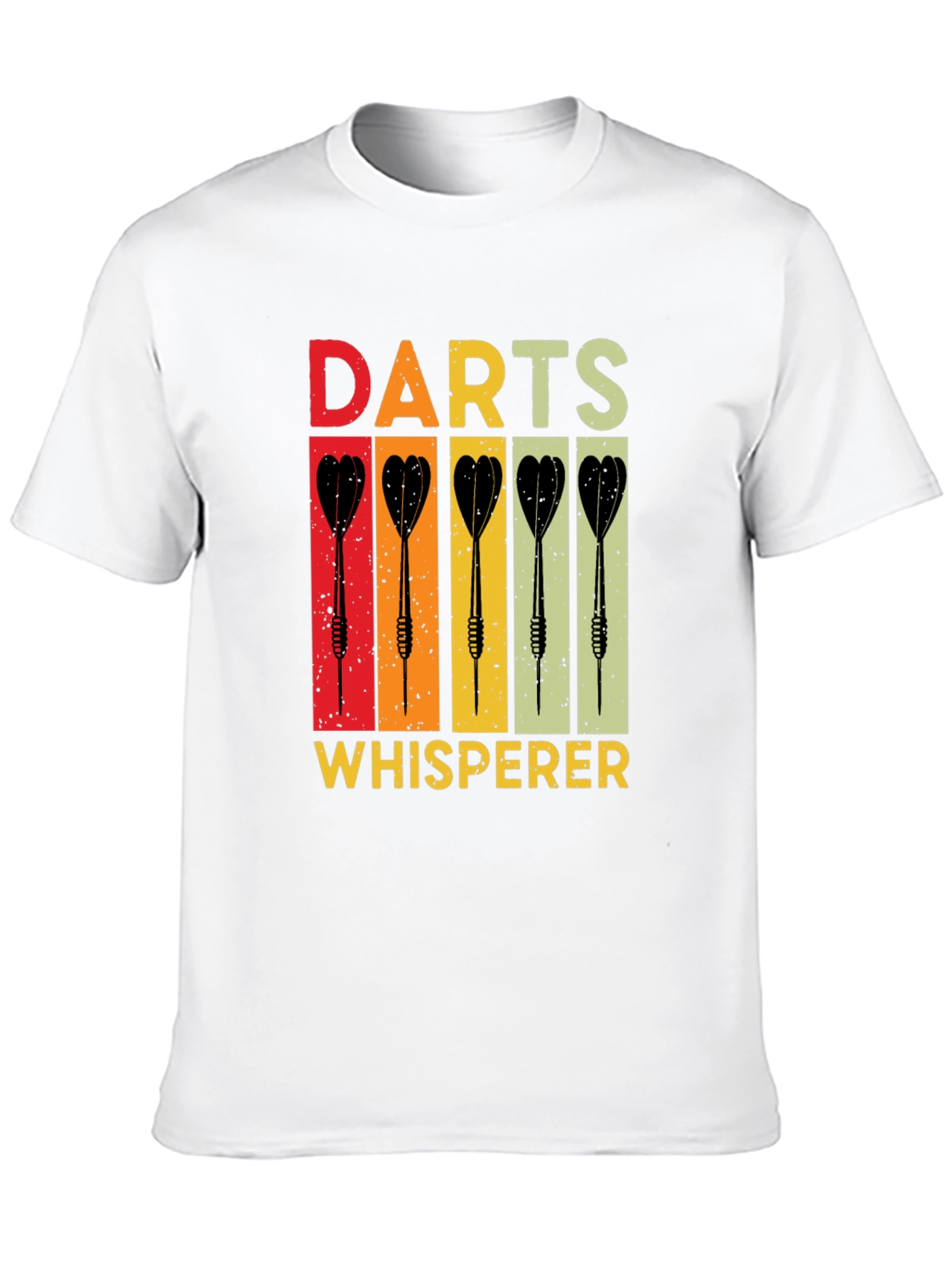 Darts Whisperer Retro Graphic T-Shirt